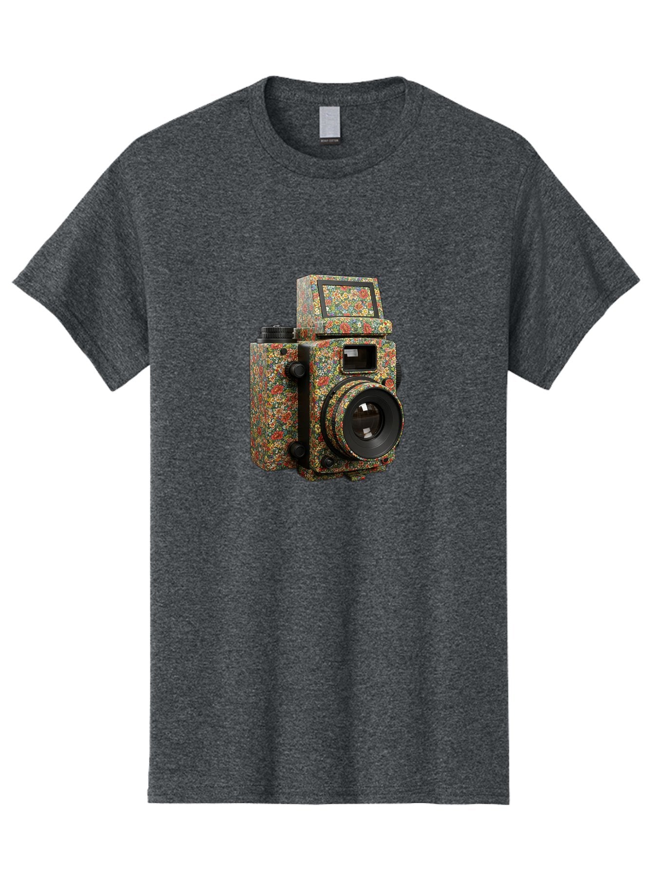 Multicolored-Camera Men'S Graphic Tee, 100% Cotton, Comfortable Casual Summer Wear, Machine Washable, Multicolored Paint Splatters, Artistic Camera Design, Vibrant Decor, Photography Equipment, Creative Expression, Unique Art Piece, Bae565 5