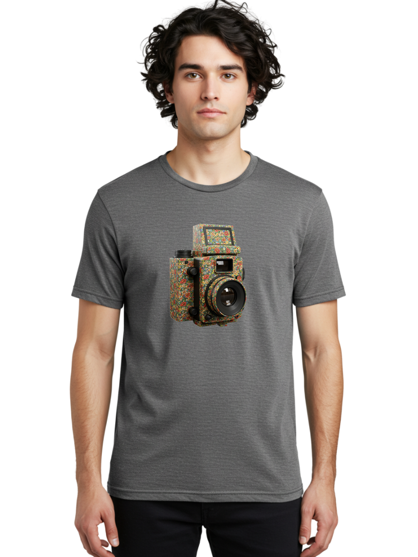 Multicolored-Camera Men'S Graphic Tee, 100% Cotton, Comfortable Casual Summer Wear, Machine Washable, Multicolored Paint Splatters, Artistic Camera Design, Vibrant Decor, Photography Equipment, Creative Expression, Unique Art Piece, Bae565 29