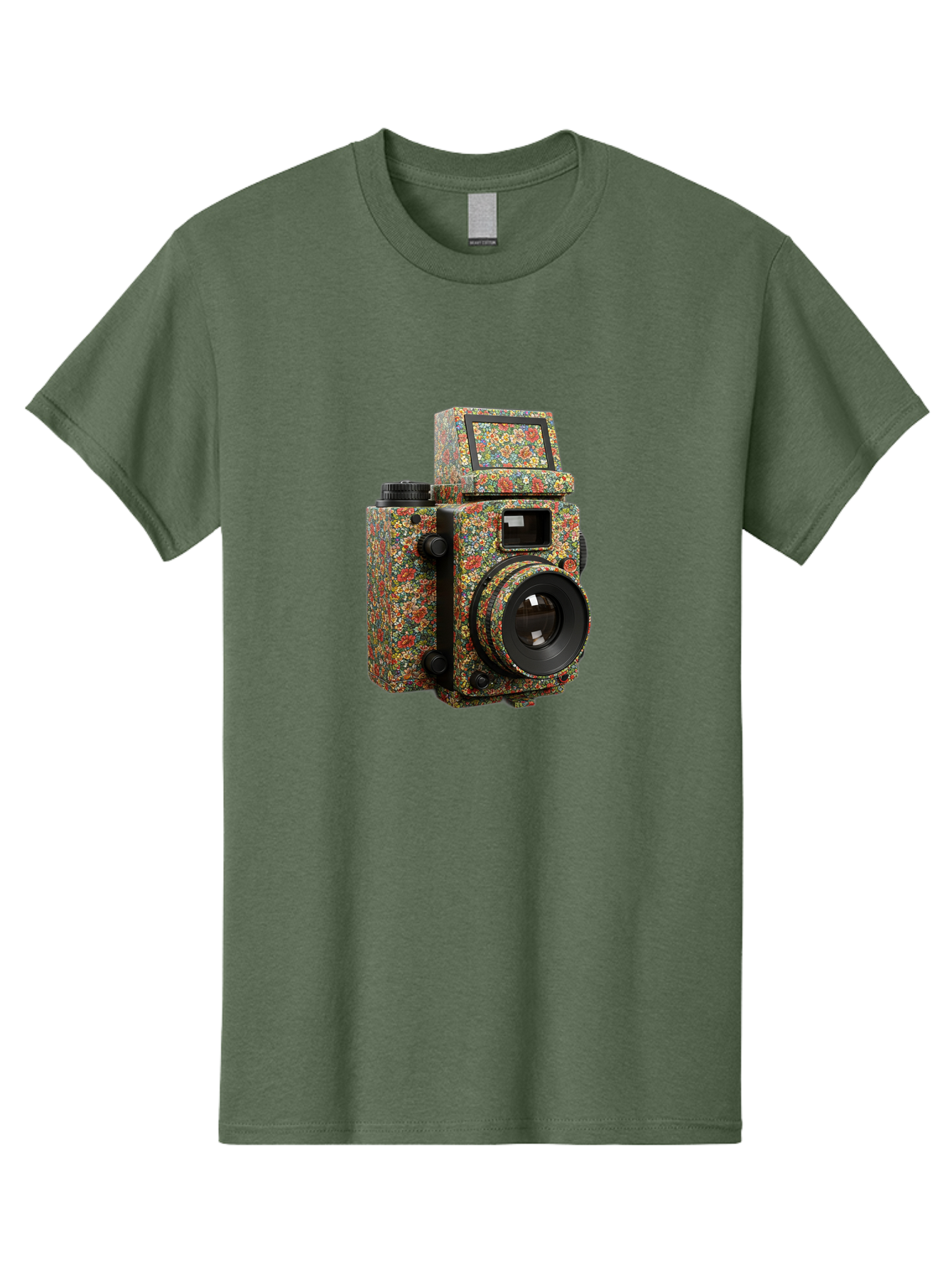 Multicolored-Camera Men'S Graphic Tee, 100% Cotton, Comfortable Casual Summer Wear, Machine Washable, Multicolored Paint Splatters, Artistic Camera Design, Vibrant Decor, Photography Equipment, Creative Expression, Unique Art Piece, Bae565 5