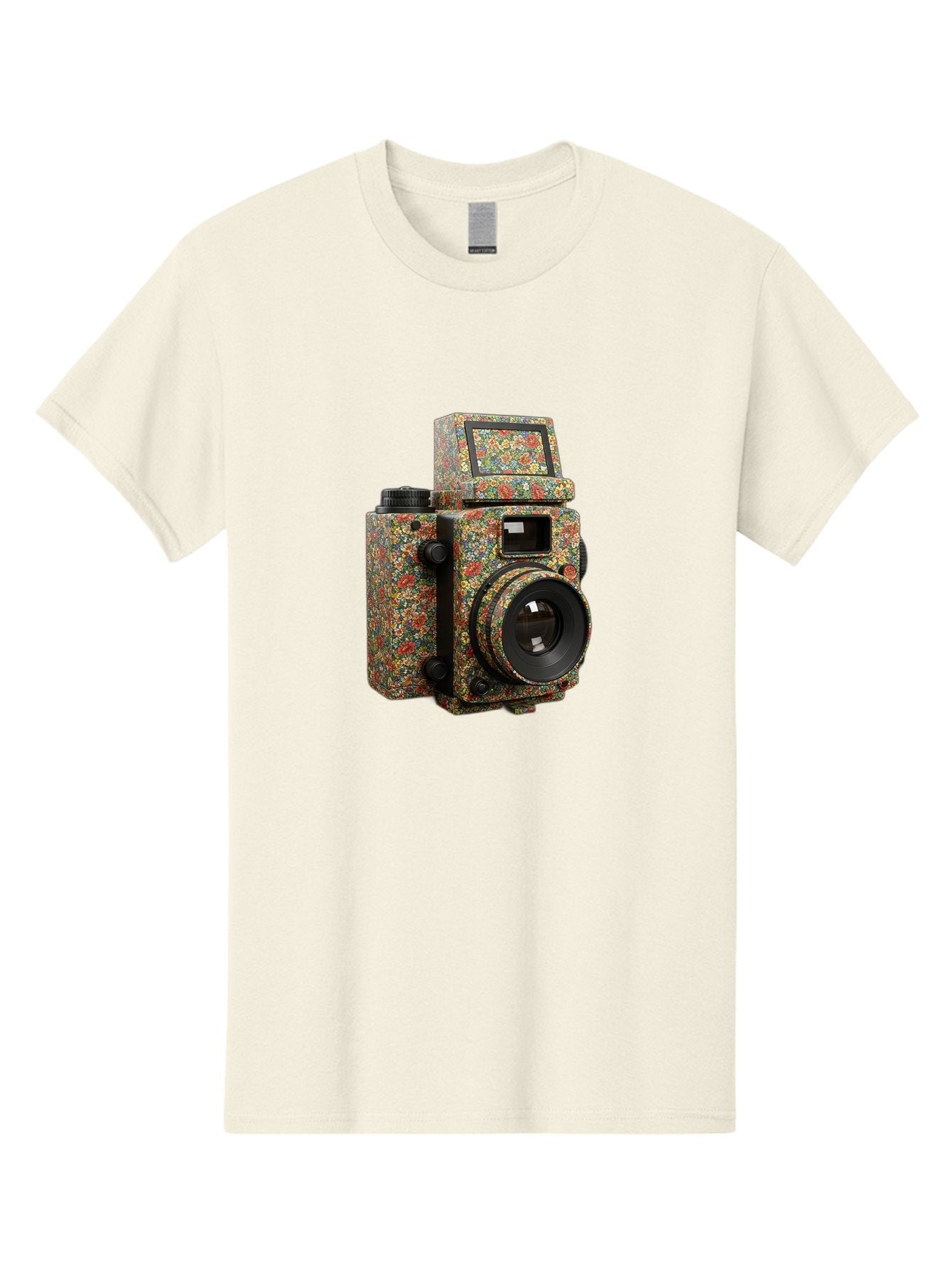 Multicolored-Camera Men'S Graphic Tee, 100% Cotton, Comfortable Casual Summer Wear, Machine Washable, Multicolored Paint Splatters, Artistic Camera Design, Vibrant Decor, Photography Equipment, Creative Expression, Unique Art Piece, Bae565