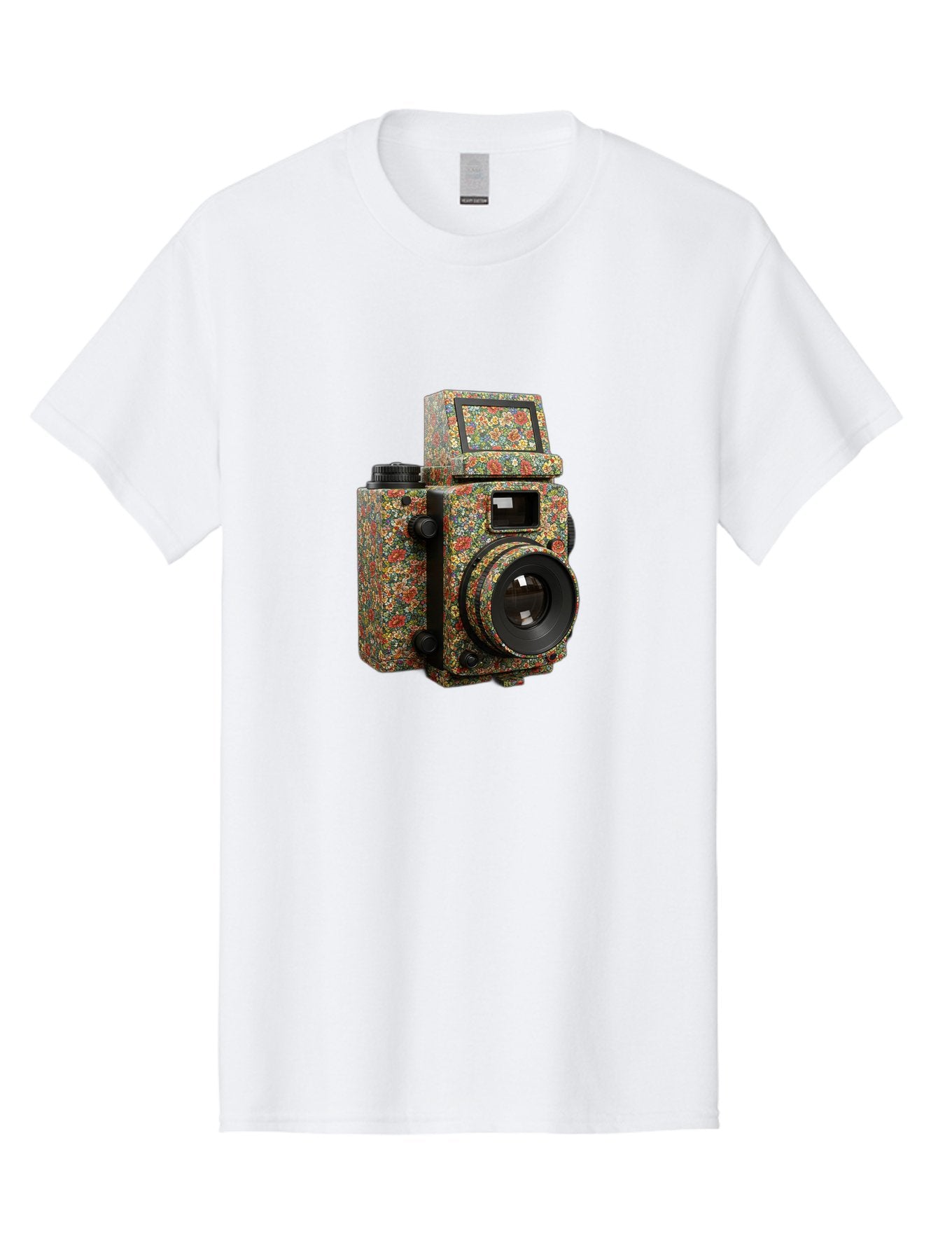 Multicolored-Camera Men'S Graphic Tee, 100% Cotton, Comfortable Casual Summer Wear, Machine Washable, Multicolored Paint Splatters, Artistic Camera Design, Vibrant Decor, Photography Equipment, Creative Expression, Unique Art Piece, Bae565 4