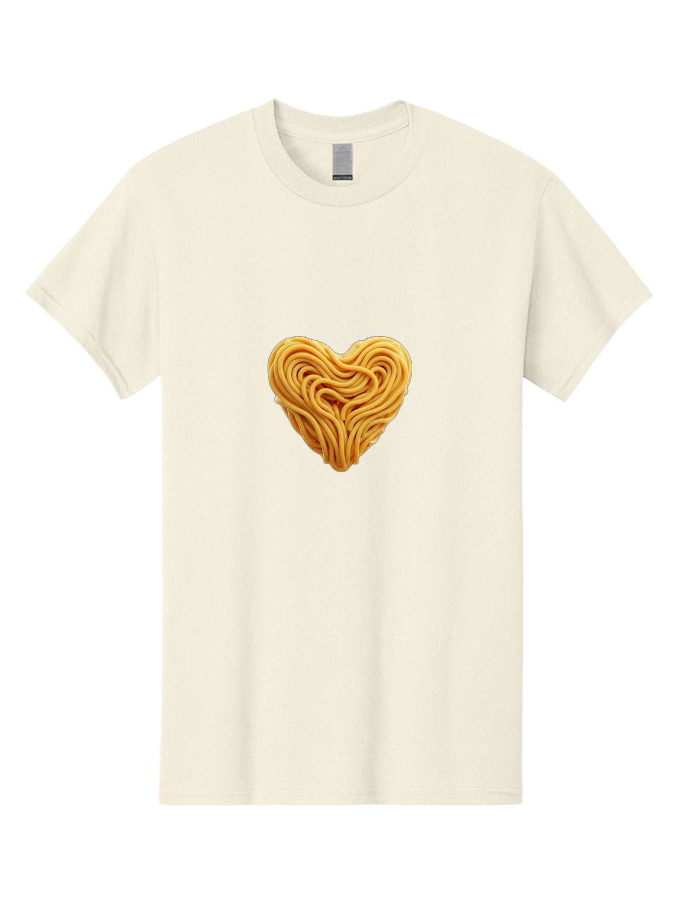 Noodles-Heart Men'S Graphic Tee, 100% Cotton, Comfortable Casual Summer Wear, Machine Washable, Heart Shaped Noodles, Creative Food Art, Noodle Design, Heart Made Of Noodles, Food Creativity, Unique Culinary Art, Noodle Heart, Food Styling Bae568 7