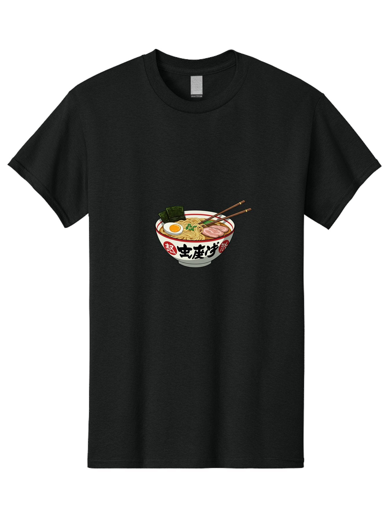 Noodles-Ramen Men'S Graphic Tee, 100% Cotton, Comfortable Casual Summer Wear, Machine Washable, Ramen With Egg, Pork Slices, Seaweed, Chopsticks, Japanese Cuisine, Noodle Soup, Savory Dish, Asian Food, Delicious Meal Bae569 15