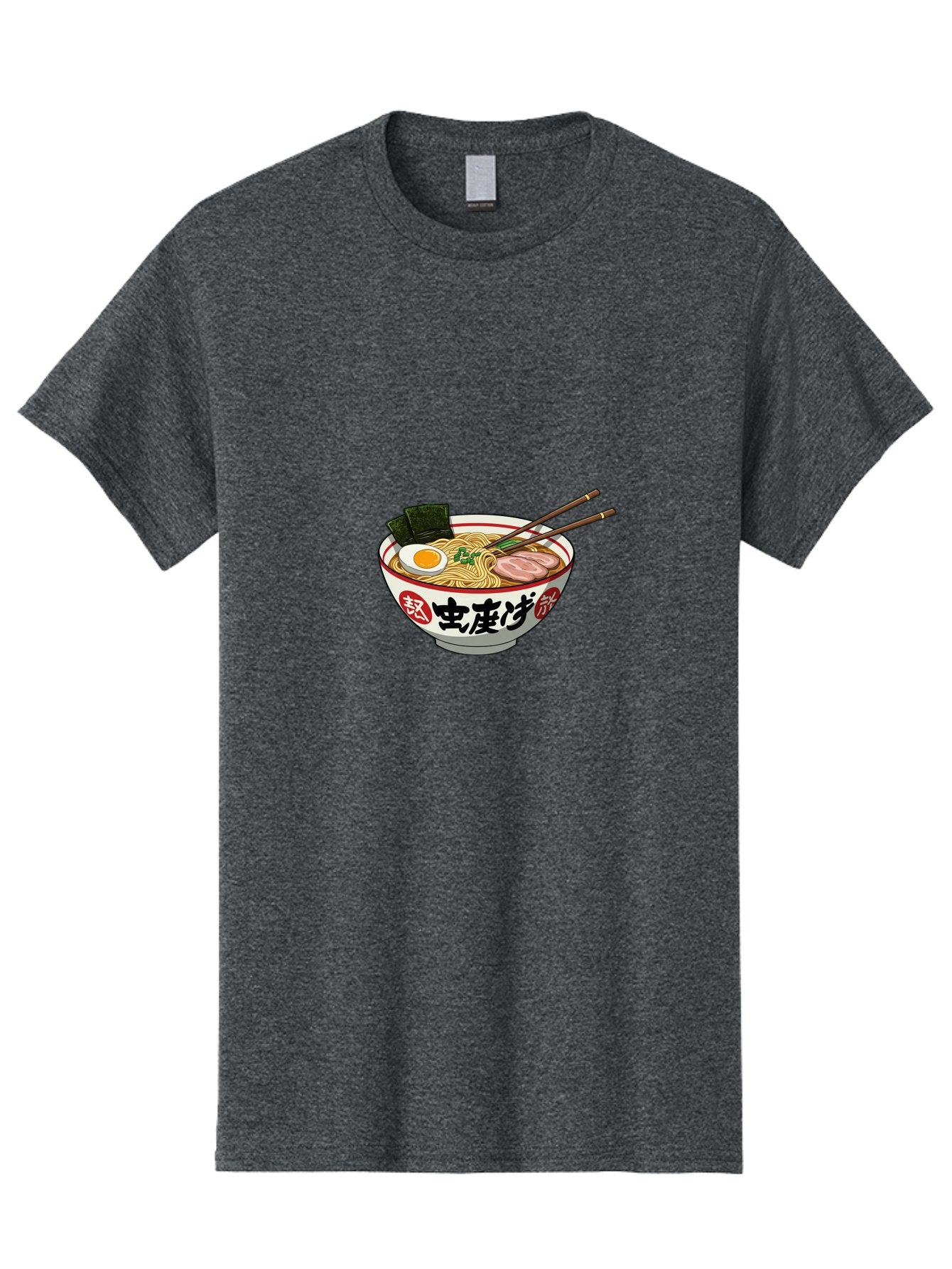 Noodles-Ramen Men'S Graphic Tee, 100% Cotton, Comfortable Casual Summer Wear, Machine Washable, Ramen With Egg, Pork Slices, Seaweed, Chopsticks, Japanese Cuisine, Noodle Soup, Savory Dish, Asian Food, Delicious Meal Bae569 5