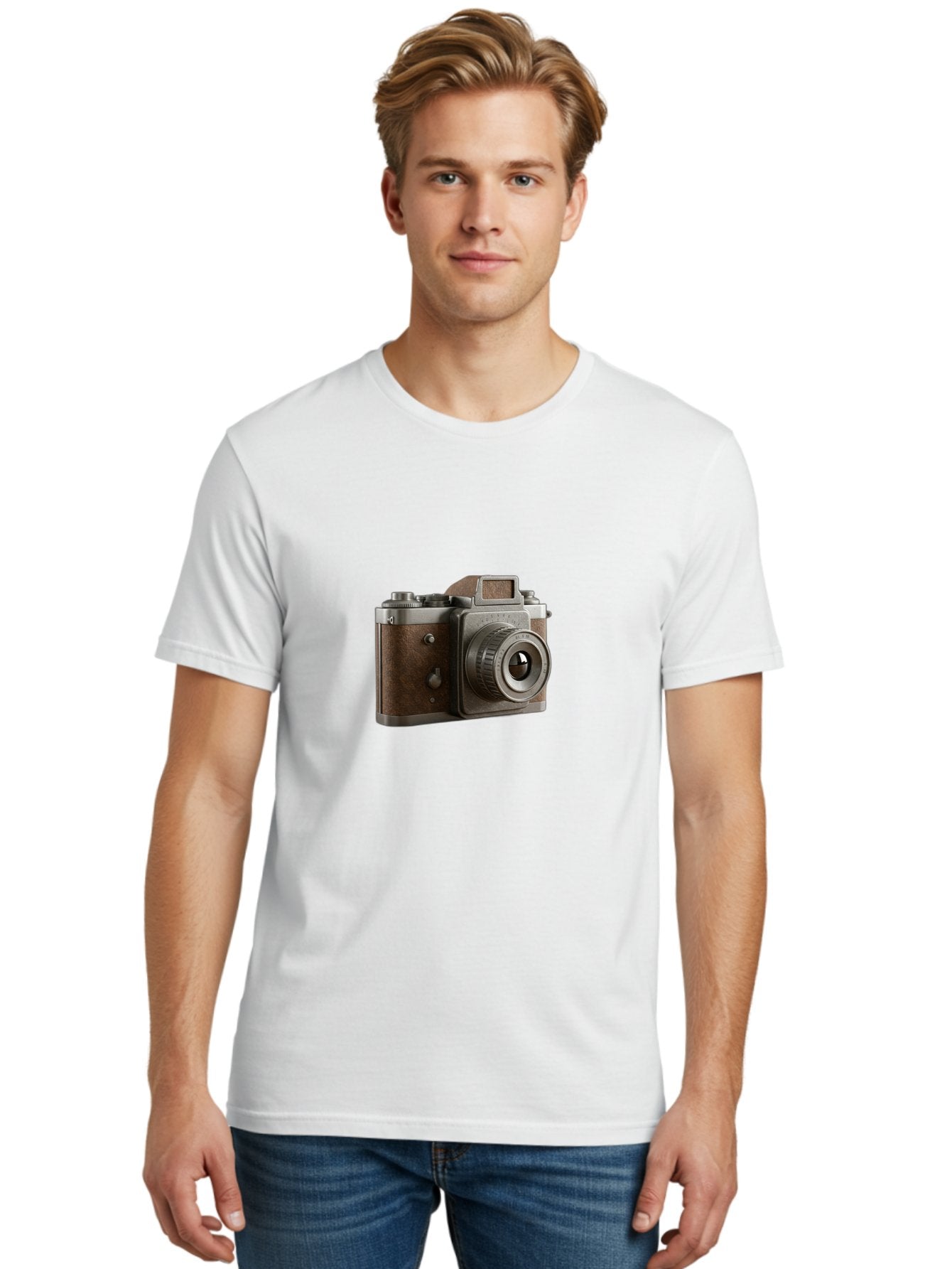 Old-Camera-1 Men'S Graphic Tee, 100% Cotton, Comfortable Casual Summer Wear, Machine Washable, Vintage Camera, Retro Photography, Antique Camera, Old Camera, Photography Equipment, Camera Lens, Classic Design, Nostalgic Feel, Bae570 16