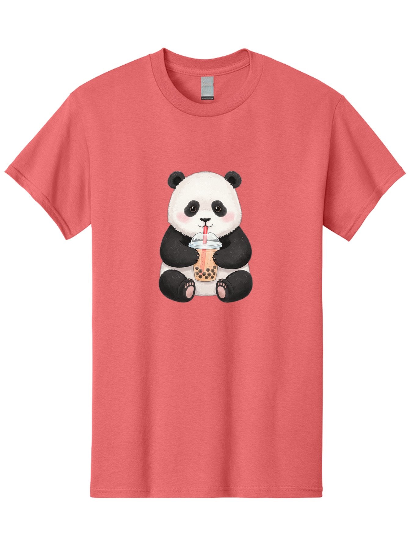 Panda-Drinking-Bubble-Tea-1 Men'S Graphic Tee, 100% Cotton, Comfortable Casual Summer Wear, Machine Washable, Panda Drinking Bubble Tea, Bubble Tea, Cute Panda, Cartoon Panda, Boba Tea, Adorable Animal, Milk Tea, Kawaii Culture, Panda Bear Bae578 15