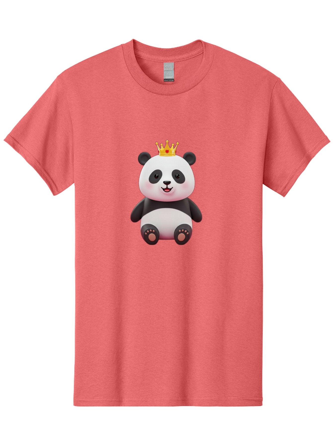 Panda-With-Gold-Crown-1 Men'S Graphic Tee, 100% Cotton, Comfortable Casual Summer Wear, Machine Washable, Cartoon Panda, Cute Panda, Panda Bear, King Panda, Crowned Animal, Regal Creature, Adorable Cartoon Character, Funny Animal, Royalty, Bae617 6