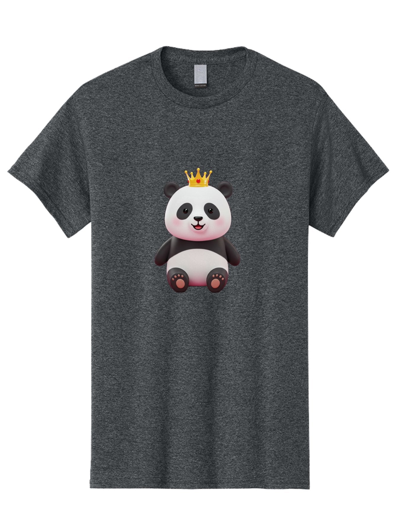 Panda-With-Gold-Crown-1 Men'S Graphic Tee, 100% Cotton, Comfortable Casual Summer Wear, Machine Washable, Cartoon Panda, Cute Panda, Panda Bear, King Panda, Crowned Animal, Regal Creature, Adorable Cartoon Character, Funny Animal, Royalty, Bae617 12