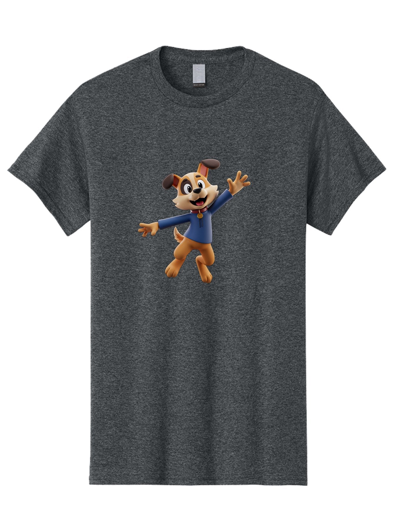 Paw-Patrol Men'S Graphic Tee, 100% Cotton, Comfortable Casual Summer Wear, Machine Washable, Cartoon Dog, Happy Dog, Dog Character, Playful Pup, Paw Patrol Mascot, Dog In Blue Shirt, Animated Canine, Fun Loving Dog, Dog With Outstretched Arms Bae630 15