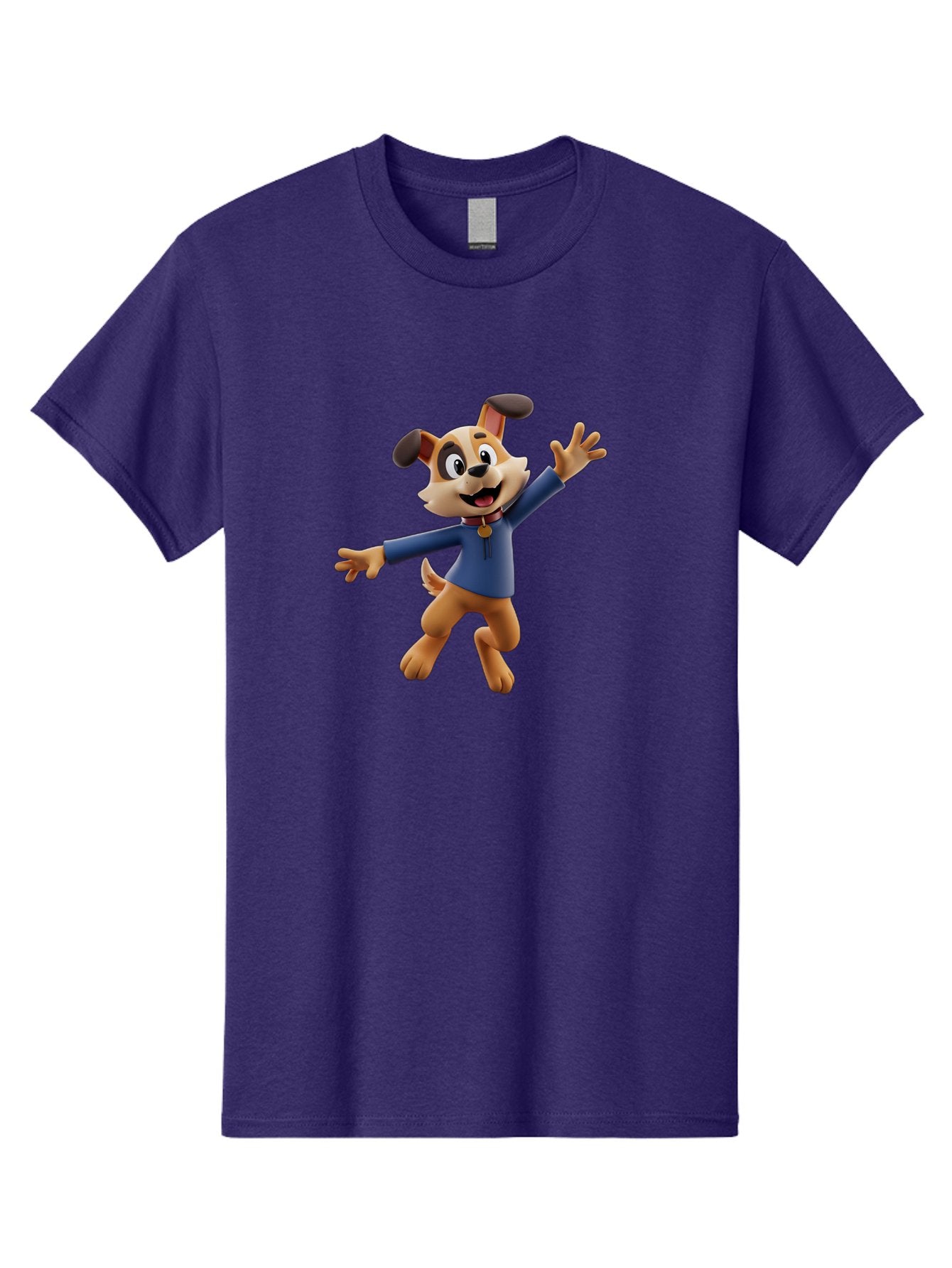 Paw-Patrol Men'S Graphic Tee, 100% Cotton, Comfortable Casual Summer Wear, Machine Washable, Cartoon Dog, Happy Dog, Dog Character, Playful Pup, Paw Patrol Mascot, Dog In Blue Shirt, Animated Canine, Fun Loving Dog, Dog With Outstretched Arms Bae630 14