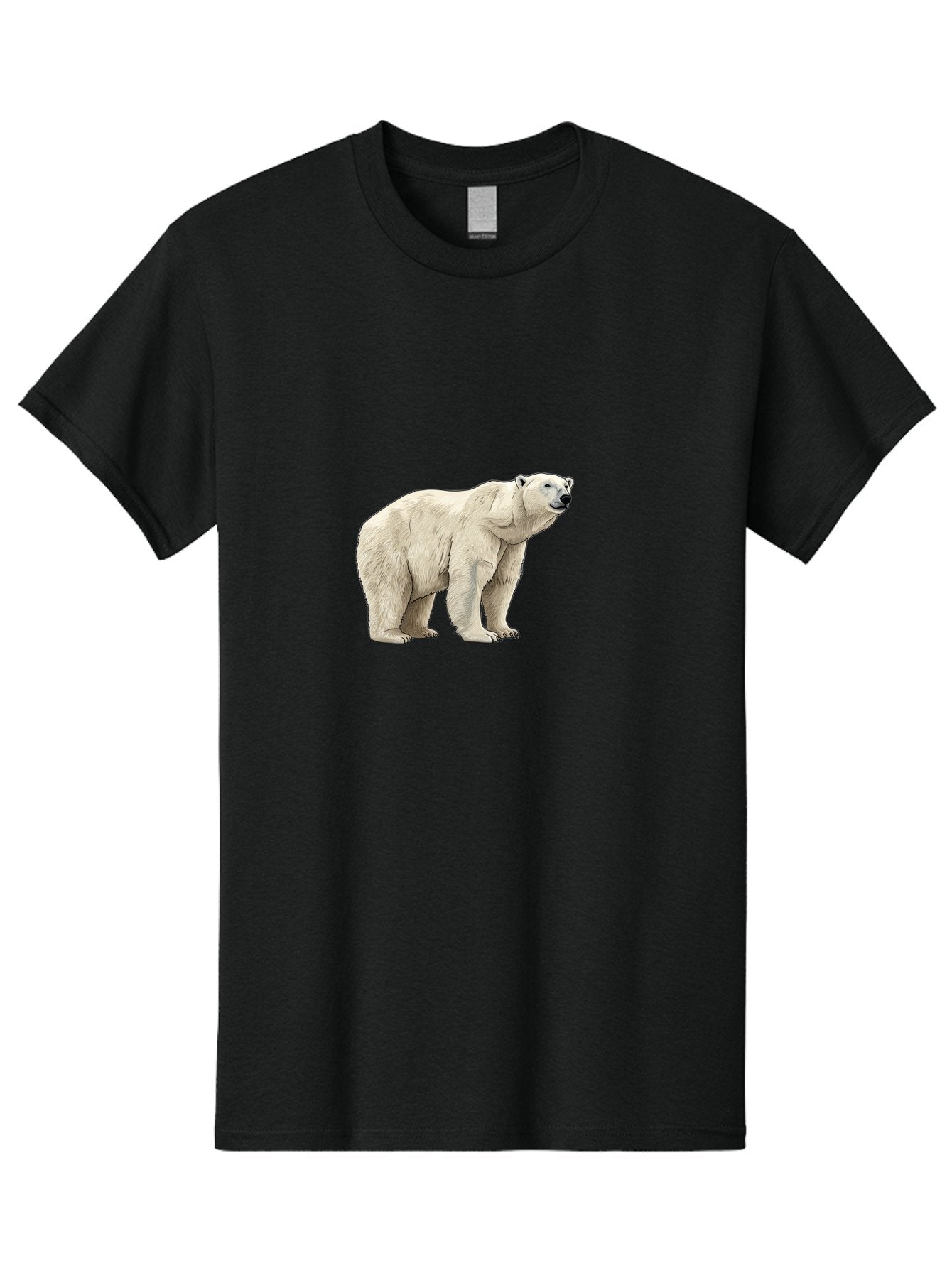 Polar-Bear-6 Men'S Graphic Tee, 100% Cotton, Comfortable Casual Summer Wear, Machine Washable, White Polar Bear, Arctic Wildlife, Large Mammal, Furry Creature, Carnivorous Animal, Majestic Creature, Wildlife Conservation, Polar Bear Species, Bae643 4