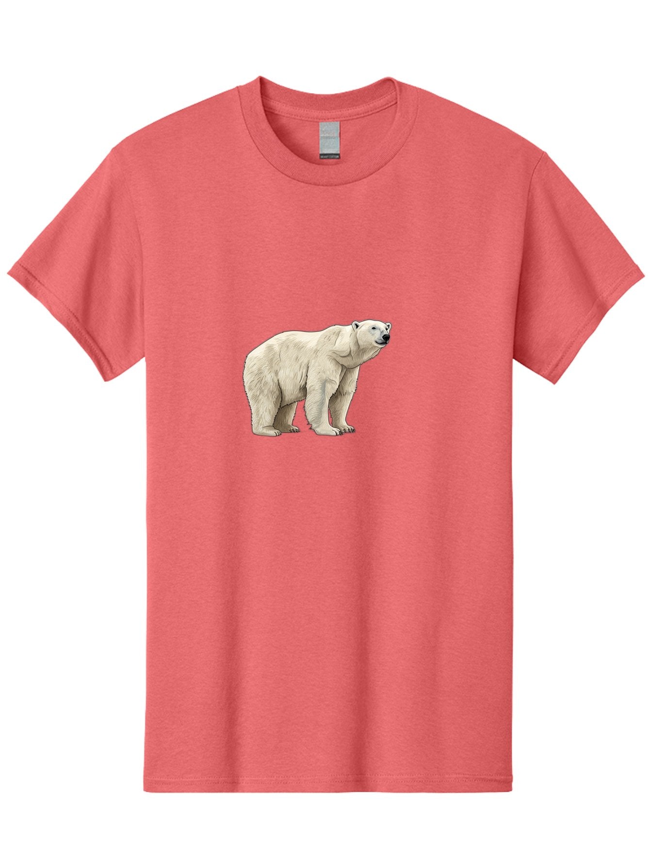 Polar-Bear-6 Men'S Graphic Tee, 100% Cotton, Comfortable Casual Summer Wear, Machine Washable, White Polar Bear, Arctic Wildlife, Large Mammal, Furry Creature, Carnivorous Animal, Majestic Creature, Wildlife Conservation, Polar Bear Species, Bae643