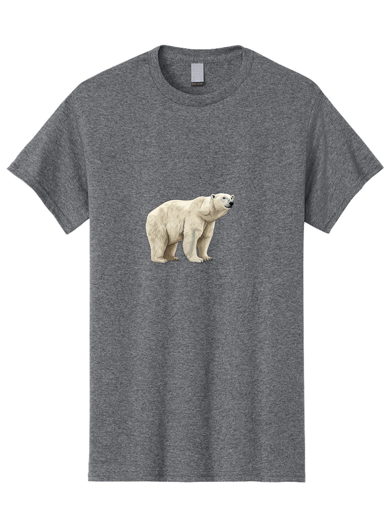 Polar-Bear-6 Men'S Graphic Tee, 100% Cotton, Comfortable Casual Summer Wear, Machine Washable, White Polar Bear, Arctic Wildlife, Large Mammal, Furry Creature, Carnivorous Animal, Majestic Creature, Wildlife Conservation, Polar Bear Species, Bae643 3