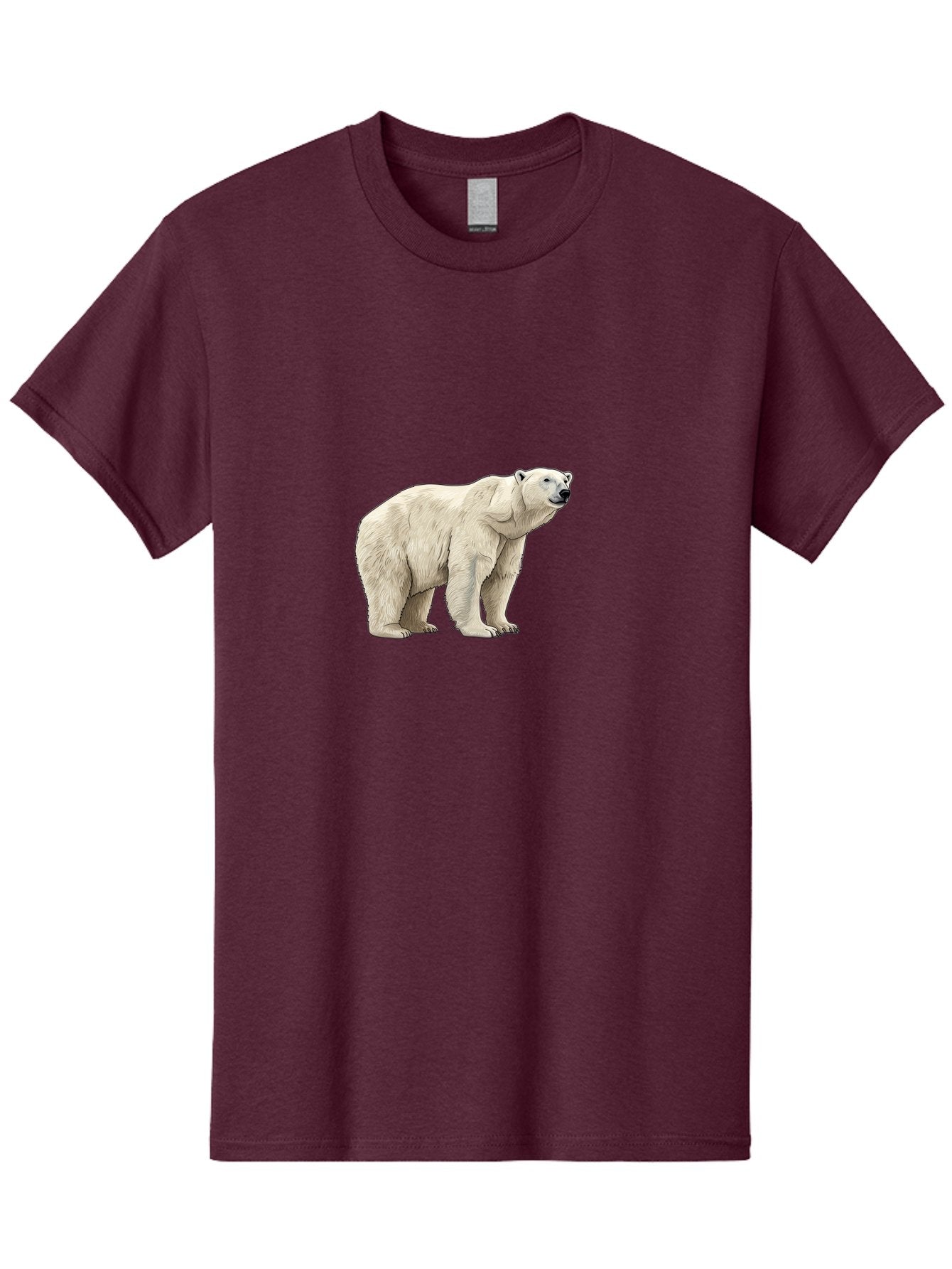 Polar-Bear-6 Men'S Graphic Tee, 100% Cotton, Comfortable Casual Summer Wear, Machine Washable, White Polar Bear, Arctic Wildlife, Large Mammal, Furry Creature, Carnivorous Animal, Majestic Creature, Wildlife Conservation, Polar Bear Species, Bae643 6