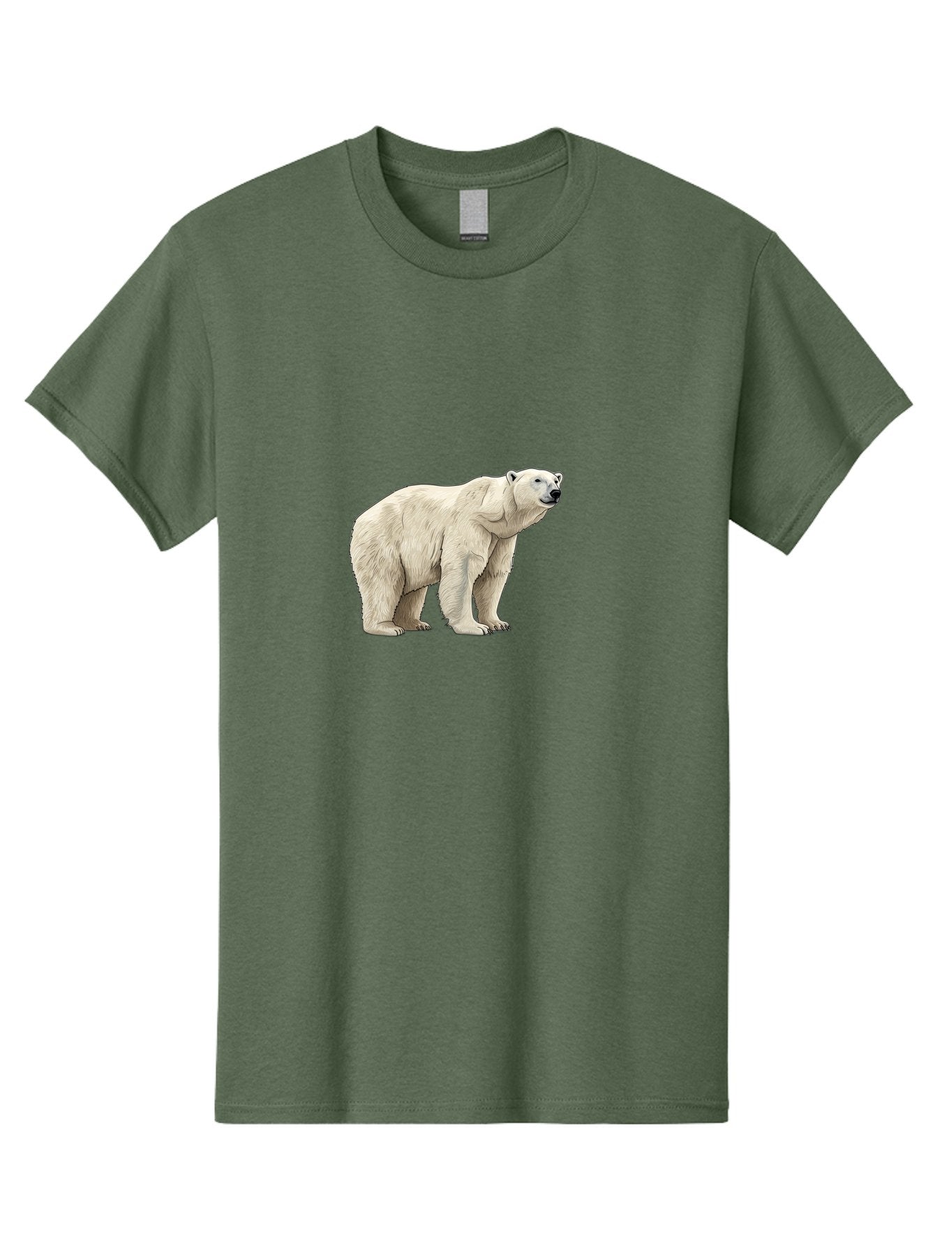 Polar-Bear-6 Men'S Graphic Tee, 100% Cotton, Comfortable Casual Summer Wear, Machine Washable, White Polar Bear, Arctic Wildlife, Large Mammal, Furry Creature, Carnivorous Animal, Majestic Creature, Wildlife Conservation, Polar Bear Species, Bae643 8