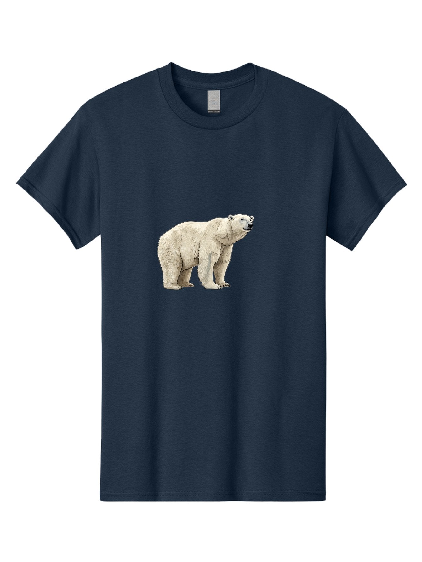 Polar-Bear-6 Men'S Graphic Tee, 100% Cotton, Comfortable Casual Summer Wear, Machine Washable, White Polar Bear, Arctic Wildlife, Large Mammal, Furry Creature, Carnivorous Animal, Majestic Creature, Wildlife Conservation, Polar Bear Species, Bae643 13