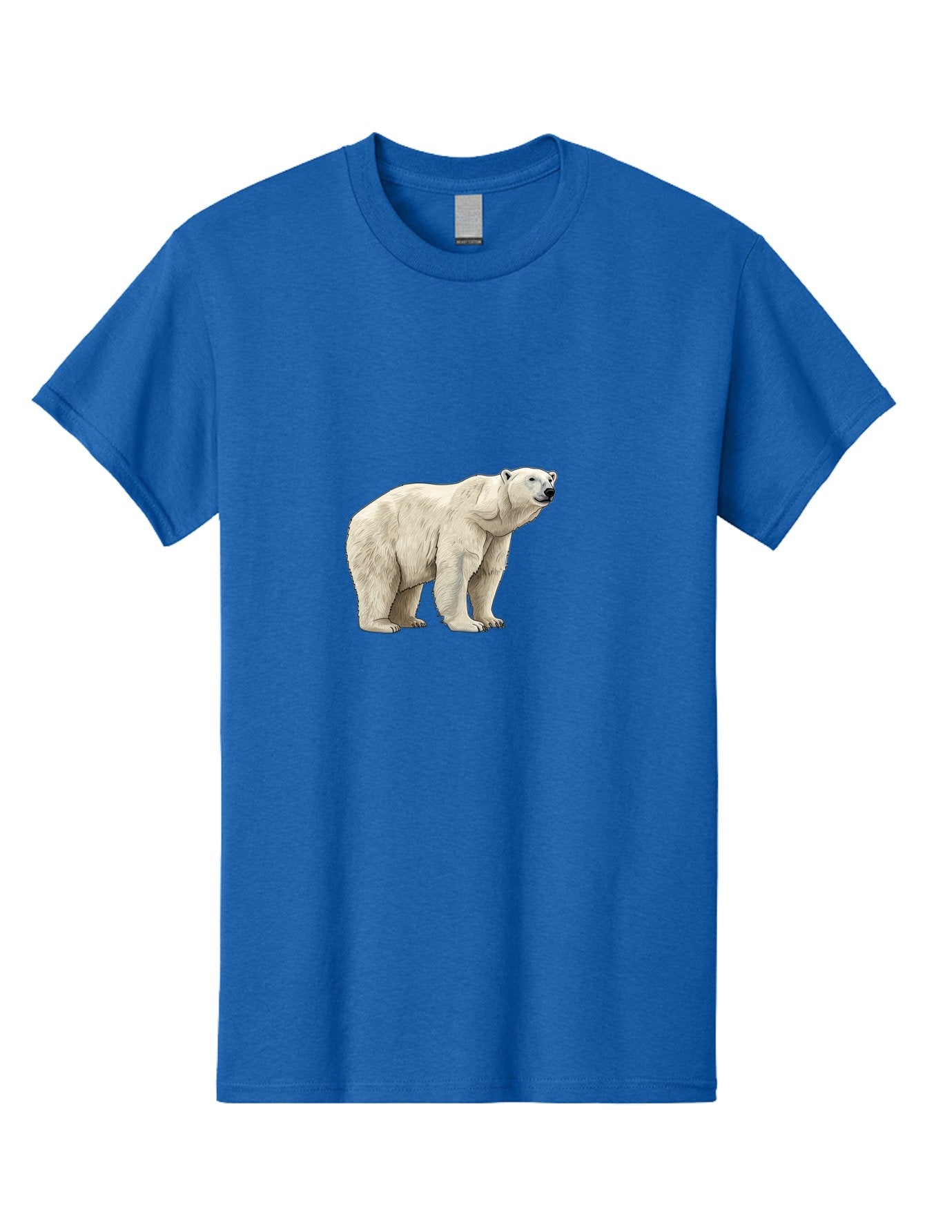 Polar-Bear-6 Men'S Graphic Tee, 100% Cotton, Comfortable Casual Summer Wear, Machine Washable, White Polar Bear, Arctic Wildlife, Large Mammal, Furry Creature, Carnivorous Animal, Majestic Creature, Wildlife Conservation, Polar Bear Species, Bae643