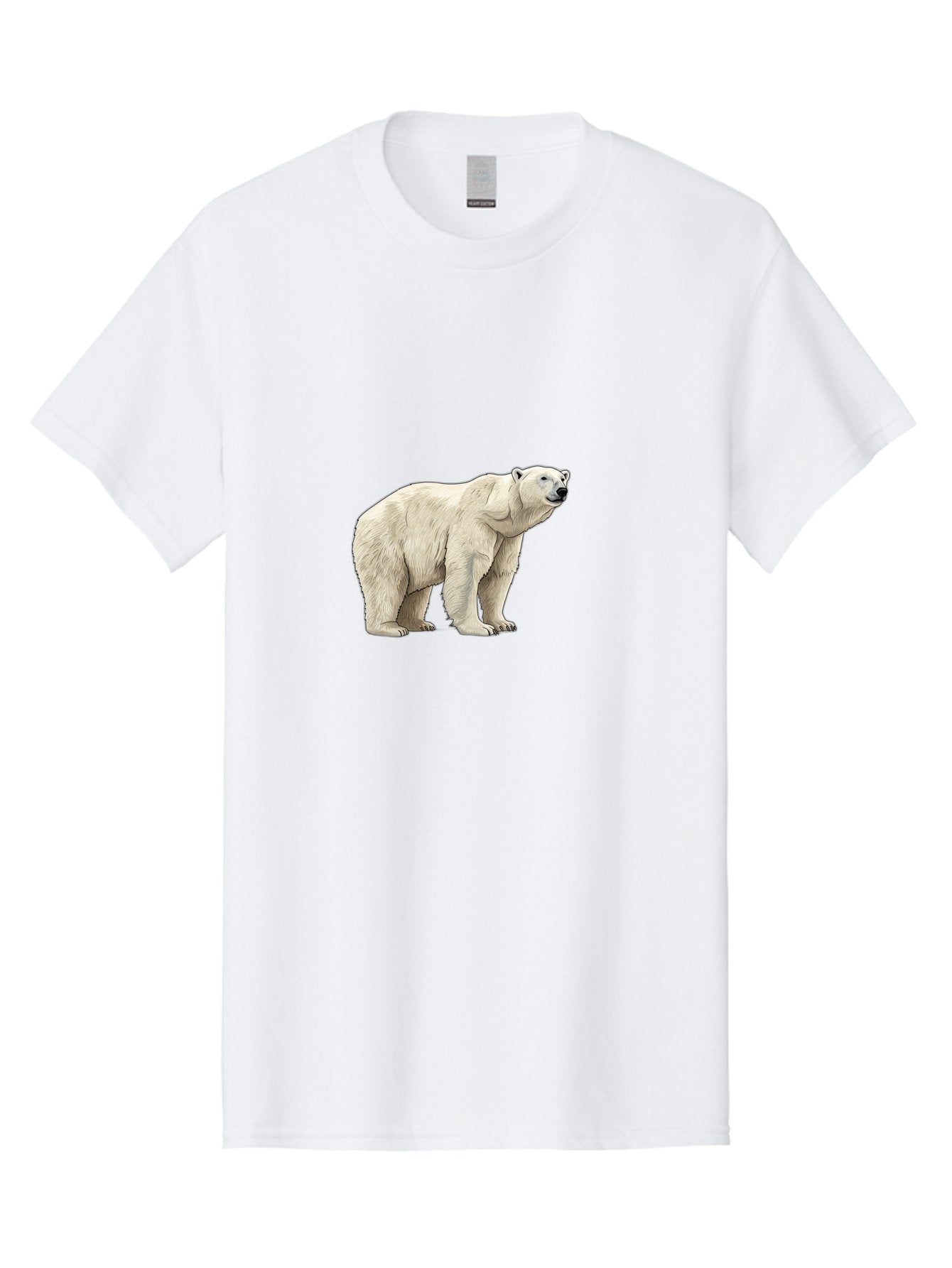Polar-Bear-6 Men'S Graphic Tee, 100% Cotton, Comfortable Casual Summer Wear, Machine Washable, White Polar Bear, Arctic Wildlife, Large Mammal, Furry Creature, Carnivorous Animal, Majestic Creature, Wildlife Conservation, Polar Bear Species, Bae643 7