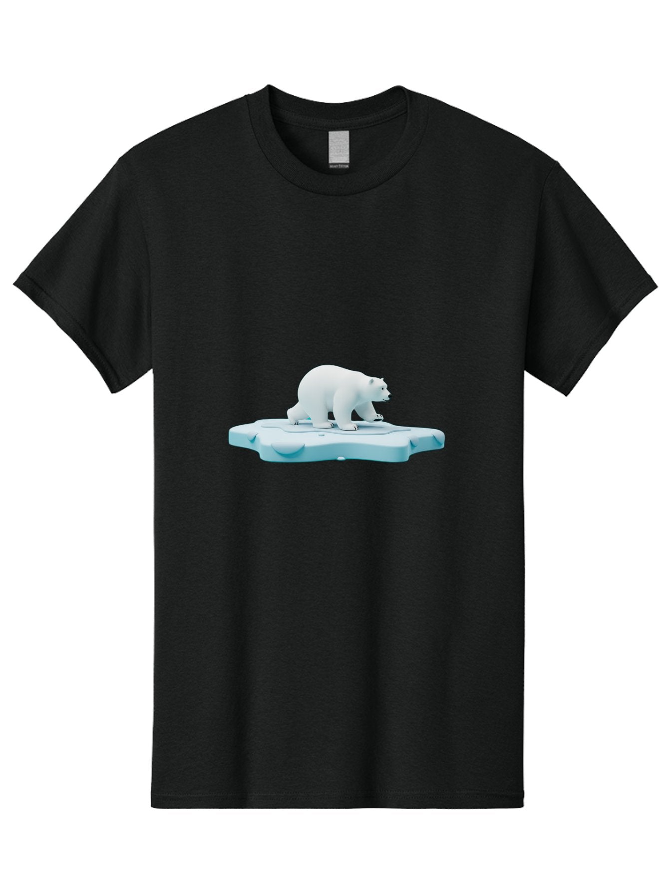 Polar-Bear-7 Men'S Graphic Tee, 100% Cotton, Comfortable Casual Summer Wear, Machine Washable, Polar Bear On Ice, Arctic Wildlife, Endangered Species, Climate Change, White Bear, Icy Landscape, Frozen Habitat Bae644 14