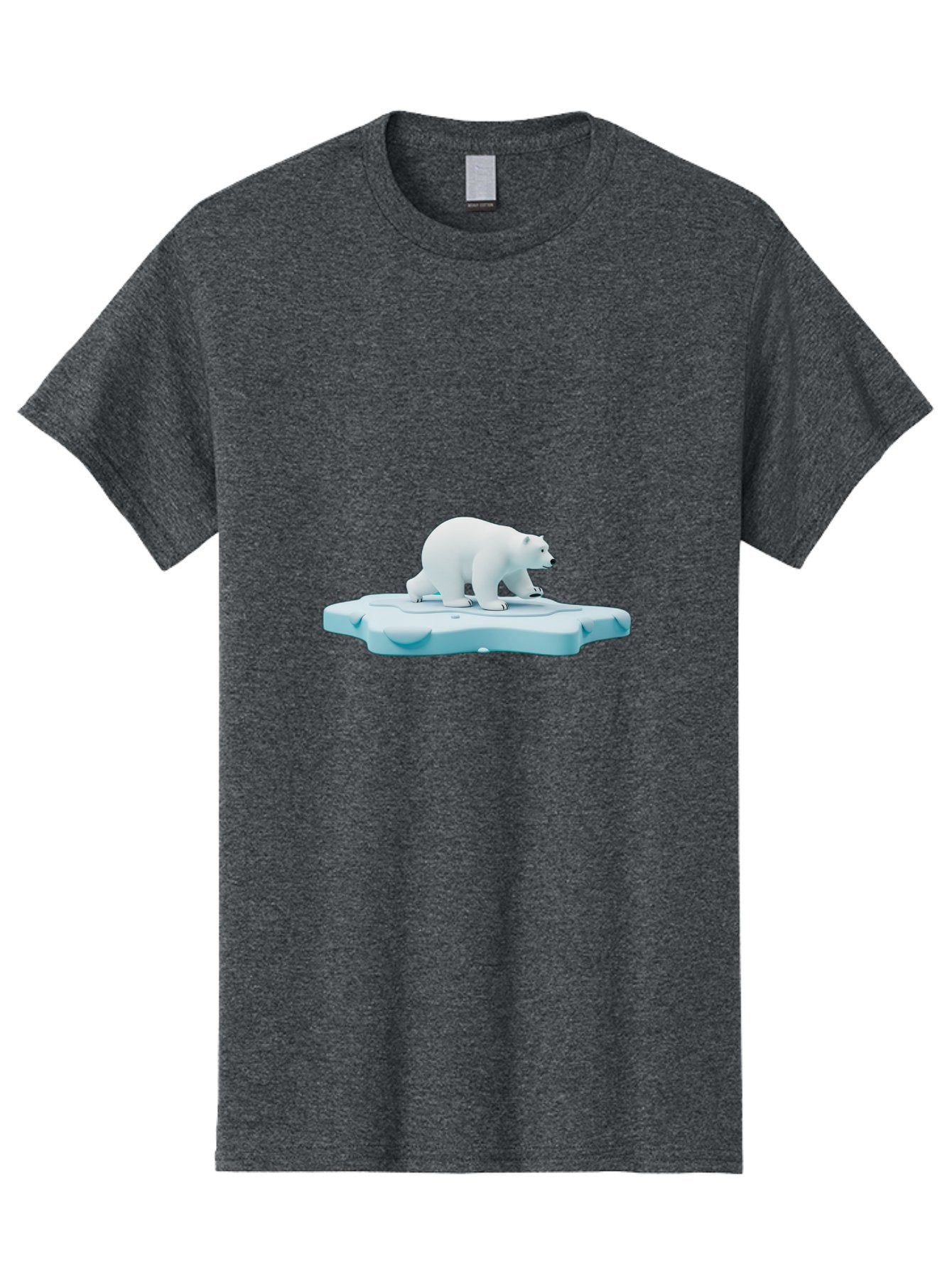 Polar-Bear-7 Men'S Graphic Tee, 100% Cotton, Comfortable Casual Summer Wear, Machine Washable, Polar Bear On Ice, Arctic Wildlife, Endangered Species, Climate Change, White Bear, Icy Landscape, Frozen Habitat Bae644 6