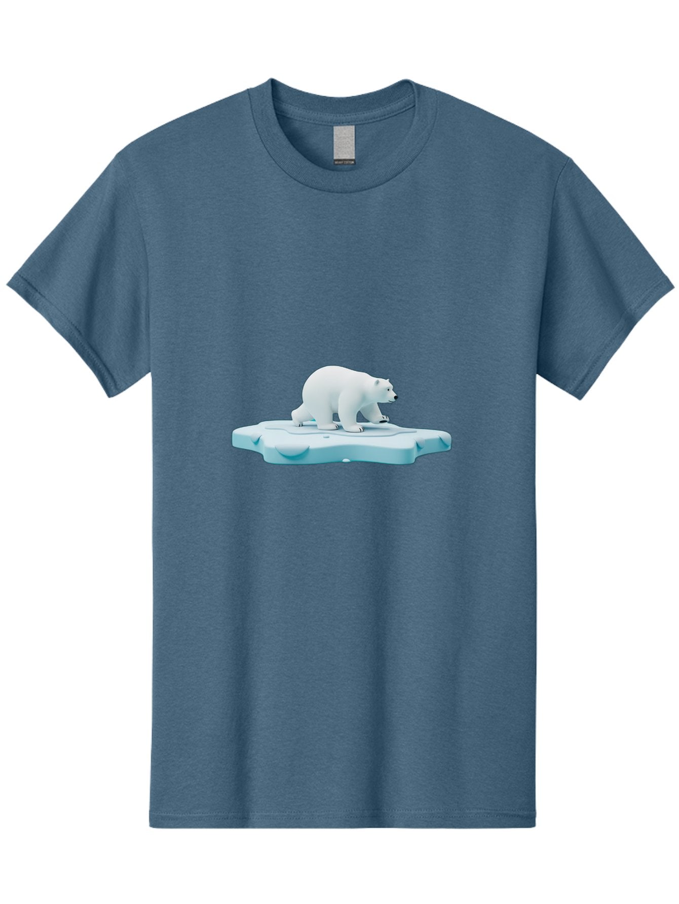 Polar-Bear-7 Men'S Graphic Tee, 100% Cotton, Comfortable Casual Summer Wear, Machine Washable, Polar Bear On Ice, Arctic Wildlife, Endangered Species, Climate Change, White Bear, Icy Landscape, Frozen Habitat Bae644 7