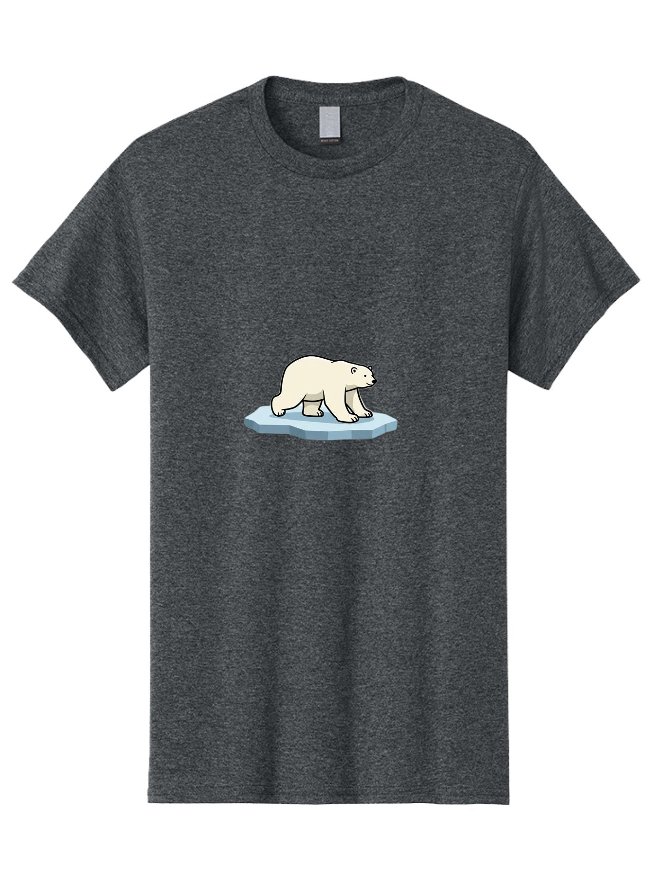 Polar-Bear-On-Iceberg-1 Men'S Graphic Tee, 100% Cotton, Comfortable Casual Summer Wear, Machine Washable, Polar Bear On Ice, Arctic Wildlife, Cartoon Polar Bear, Ice Floe, Cold Climate, Winter Scene, Wild Animal, Polar Bear Walking Bae664 7