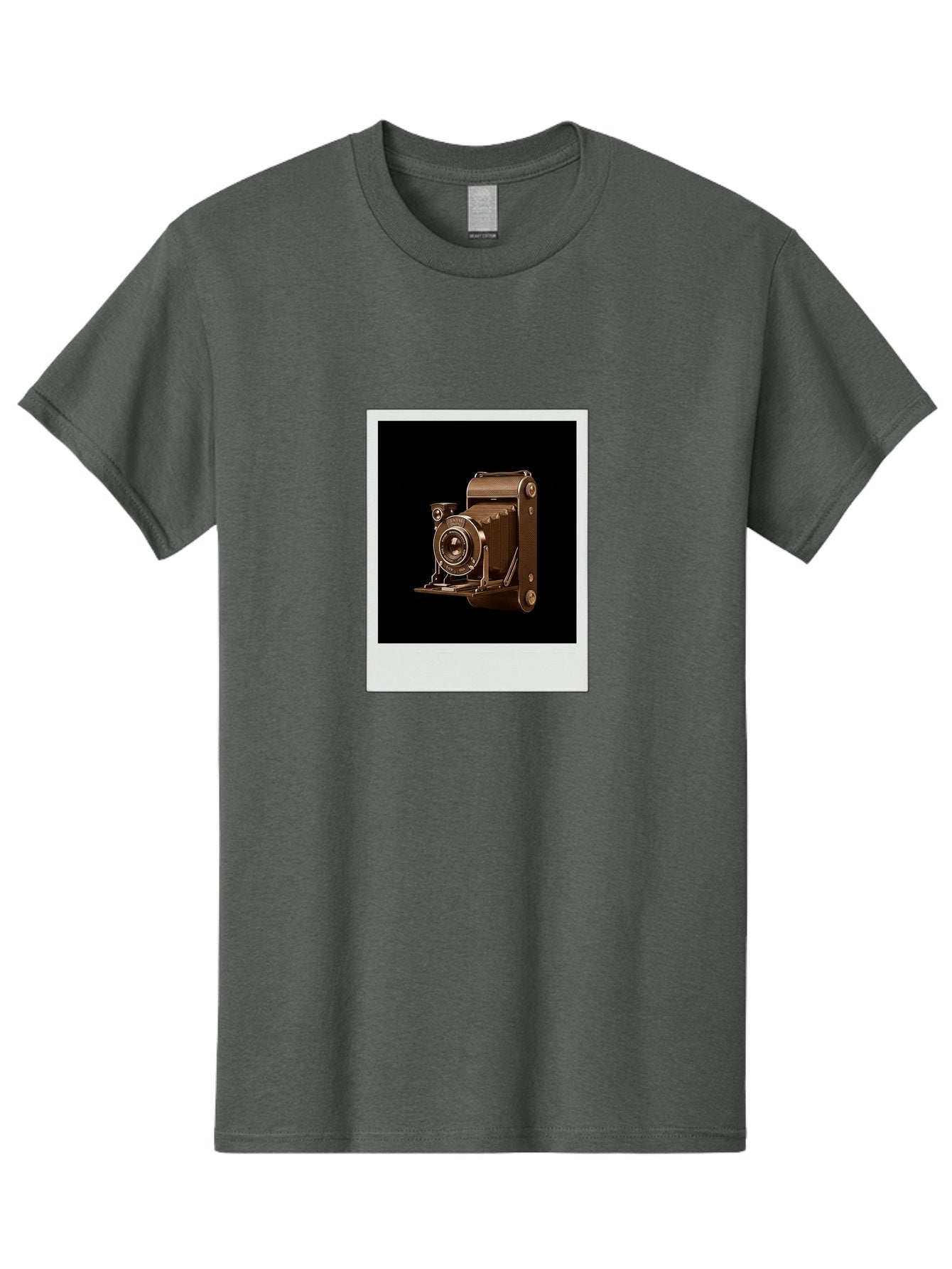 Polaroid-Camera-1 Men'S Graphic Tee, 100% Cotton, Comfortable Casual Summer Wear, Machine Washable, Vintage Camera, Old Photography Equipment, Retro Style, Antique Camera, Nostalgic Feel, Classic Design, Photography History, Instant Camera, Bae680 7