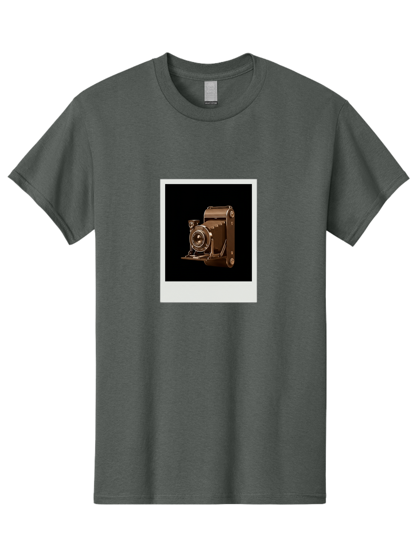Polaroid-Camera-1 Men'S Graphic Tee, 100% Cotton, Comfortable Casual Summer Wear, Machine Washable, Vintage Camera, Old Photography Equipment, Retro Style, Antique Camera, Nostalgic Feel, Classic Design, Photography History, Instant Camera, Bae680 13