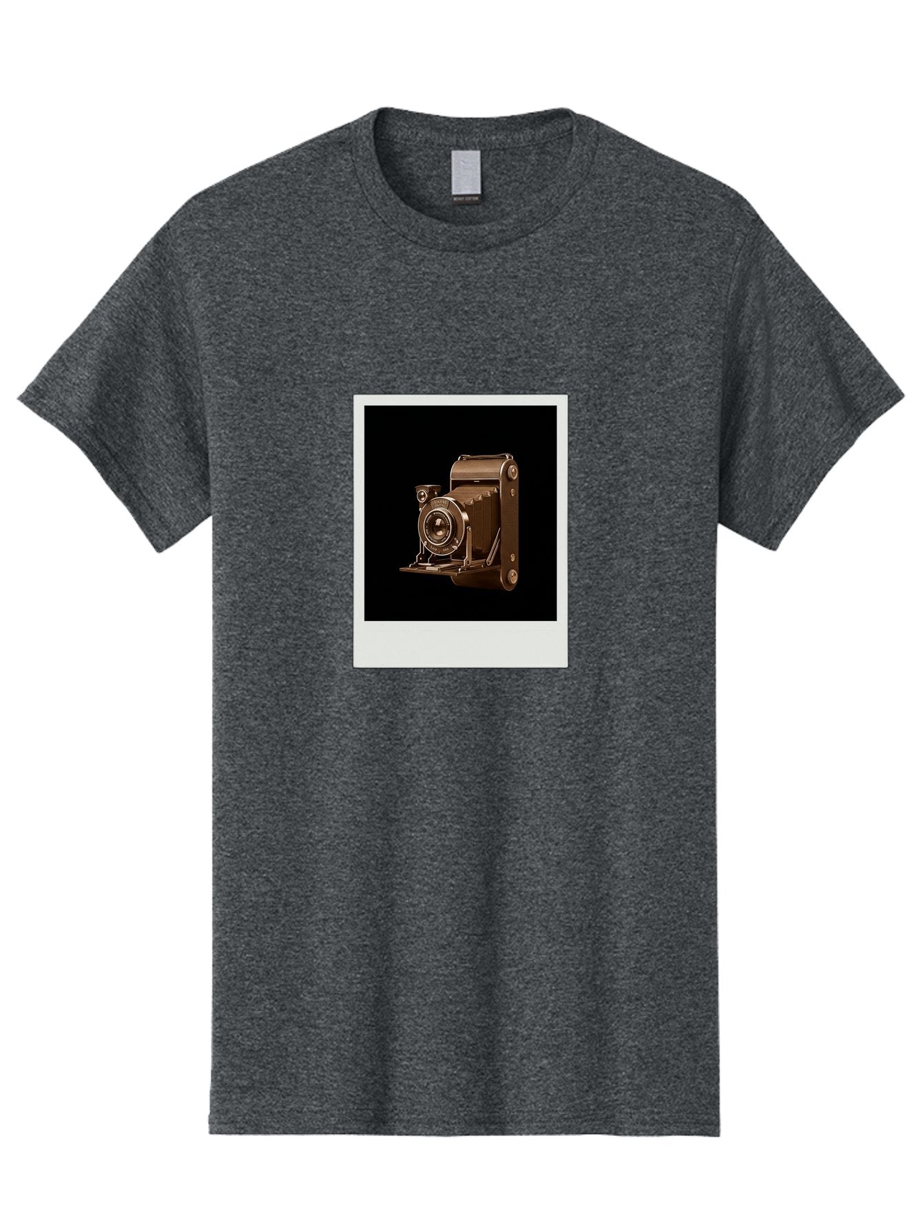 Polaroid-Camera-1 Men'S Graphic Tee, 100% Cotton, Comfortable Casual Summer Wear, Machine Washable, Vintage Camera, Old Photography Equipment, Retro Style, Antique Camera, Nostalgic Feel, Classic Design, Photography History, Instant Camera, Bae680 5
