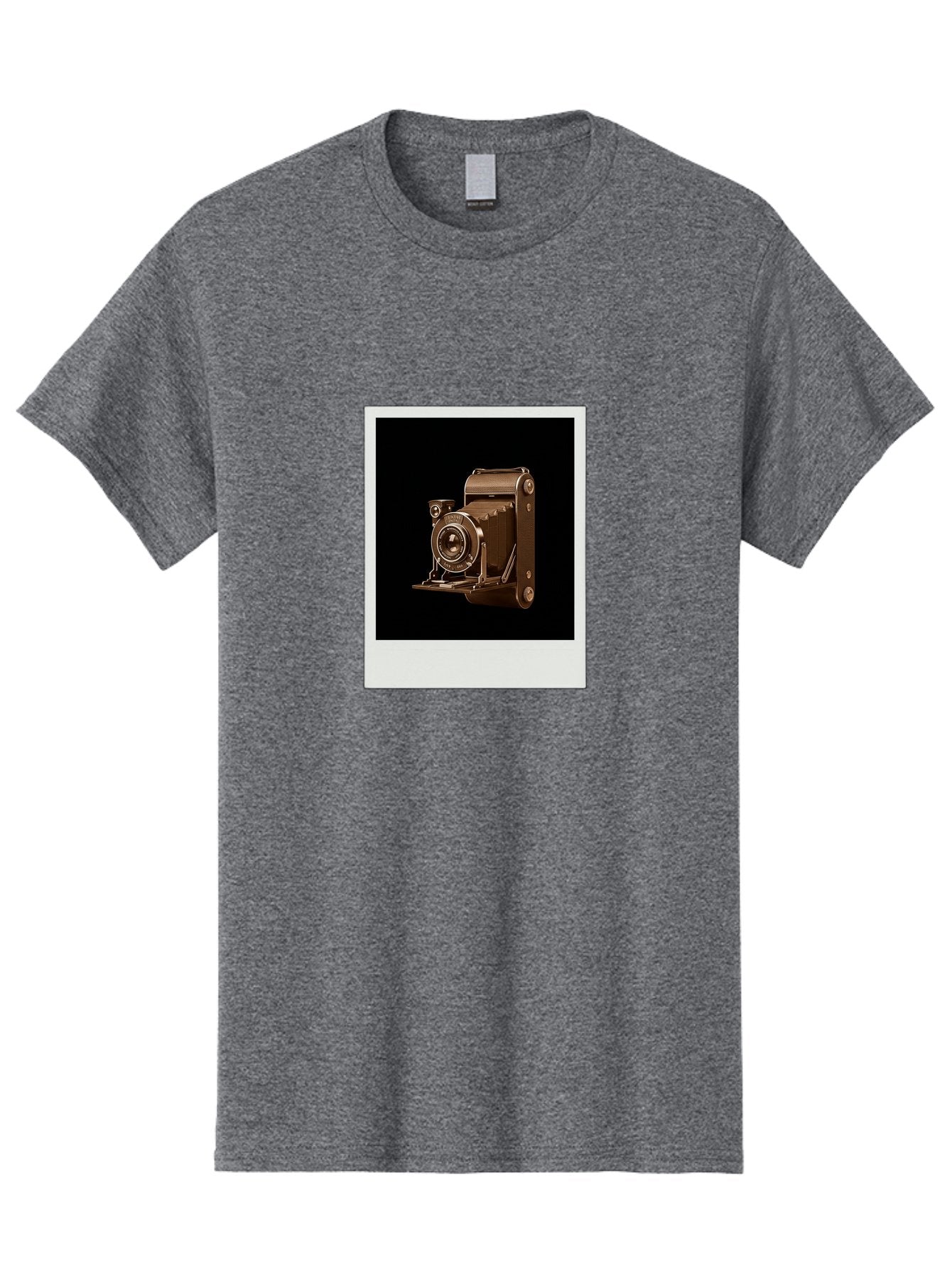 Polaroid-Camera-1 Men'S Graphic Tee, 100% Cotton, Comfortable Casual Summer Wear, Machine Washable, Vintage Camera, Old Photography Equipment, Retro Style, Antique Camera, Nostalgic Feel, Classic Design, Photography History, Instant Camera, Bae680 10
