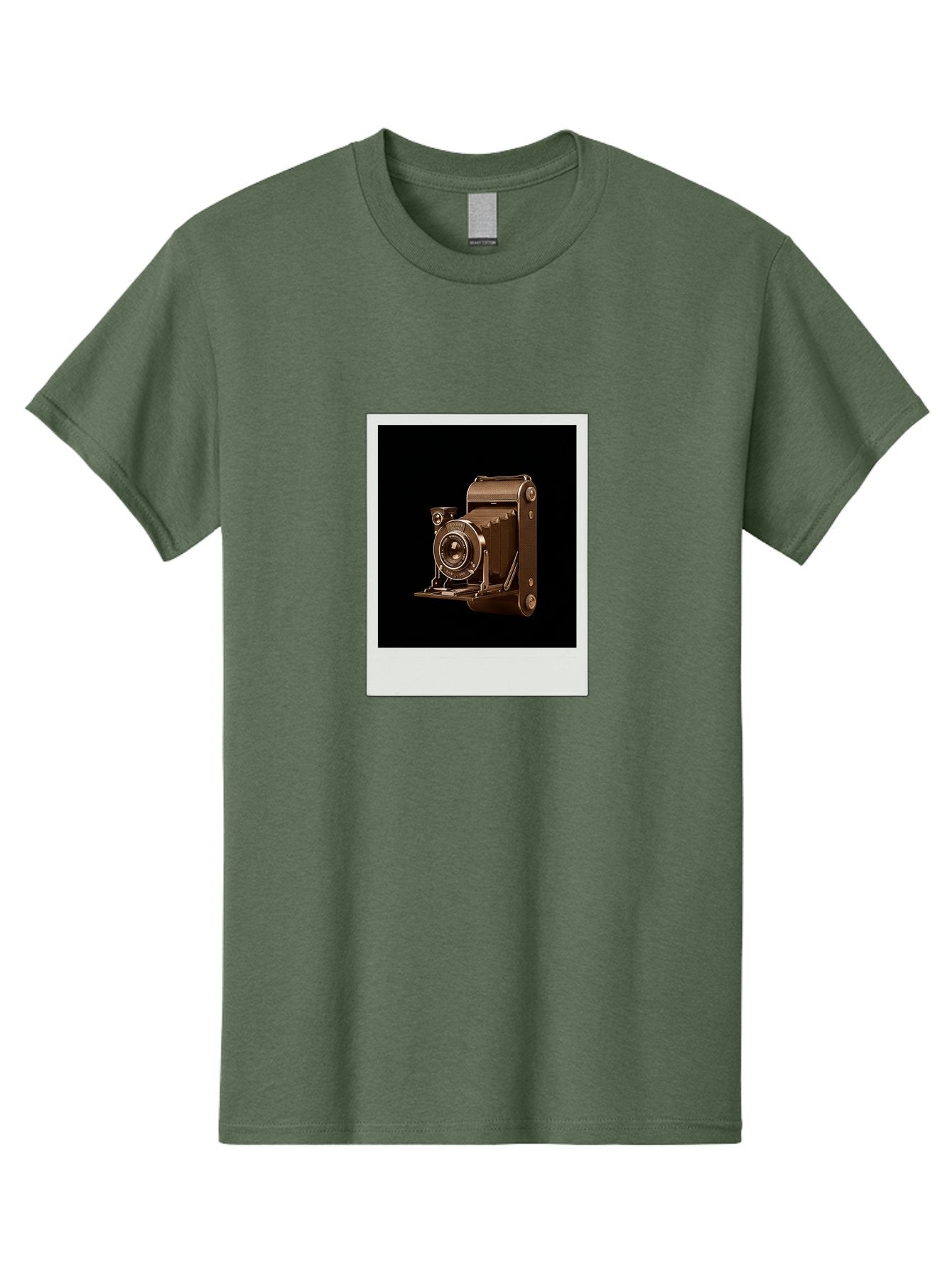 Polaroid-Camera-1 Men'S Graphic Tee, 100% Cotton, Comfortable Casual Summer Wear, Machine Washable, Vintage Camera, Old Photography Equipment, Retro Style, Antique Camera, Nostalgic Feel, Classic Design, Photography History, Instant Camera, Bae680 3