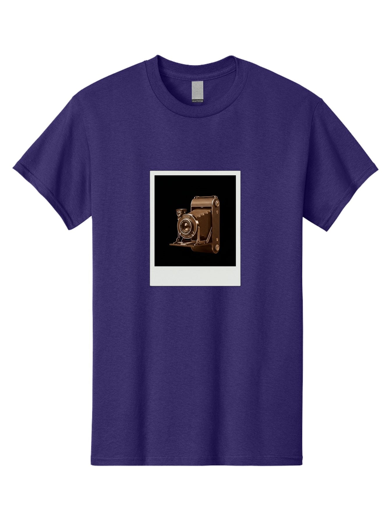 Polaroid-Camera-1 Men'S Graphic Tee, 100% Cotton, Comfortable Casual Summer Wear, Machine Washable, Vintage Camera, Old Photography Equipment, Retro Style, Antique Camera, Nostalgic Feel, Classic Design, Photography History, Instant Camera, Bae680