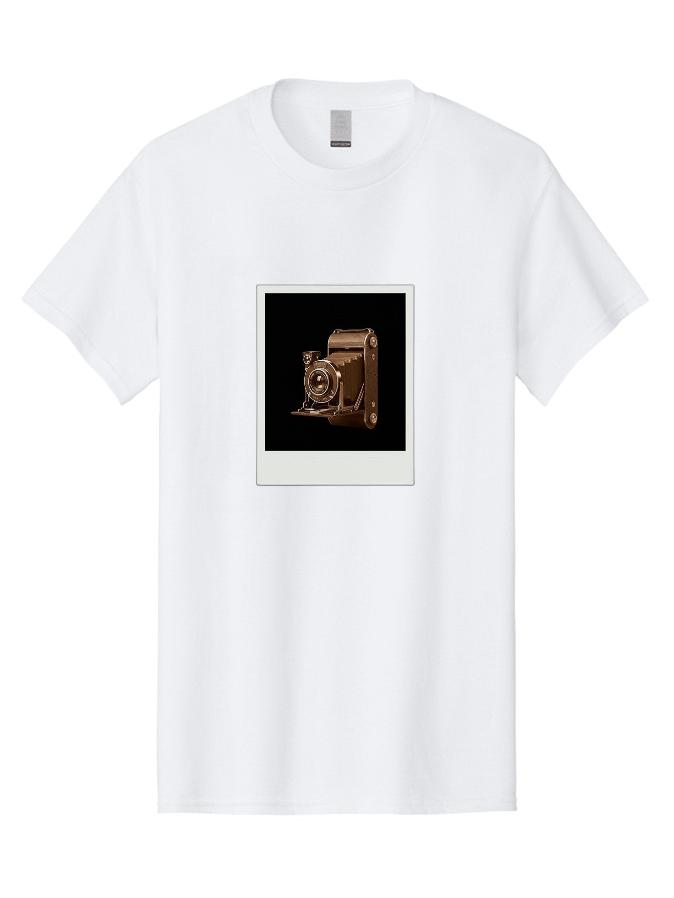 Polaroid-Camera-1 Men'S Graphic Tee, 100% Cotton, Comfortable Casual Summer Wear, Machine Washable, Vintage Camera, Old Photography Equipment, Retro Style, Antique Camera, Nostalgic Feel, Classic Design, Photography History, Instant Camera, Bae680 15