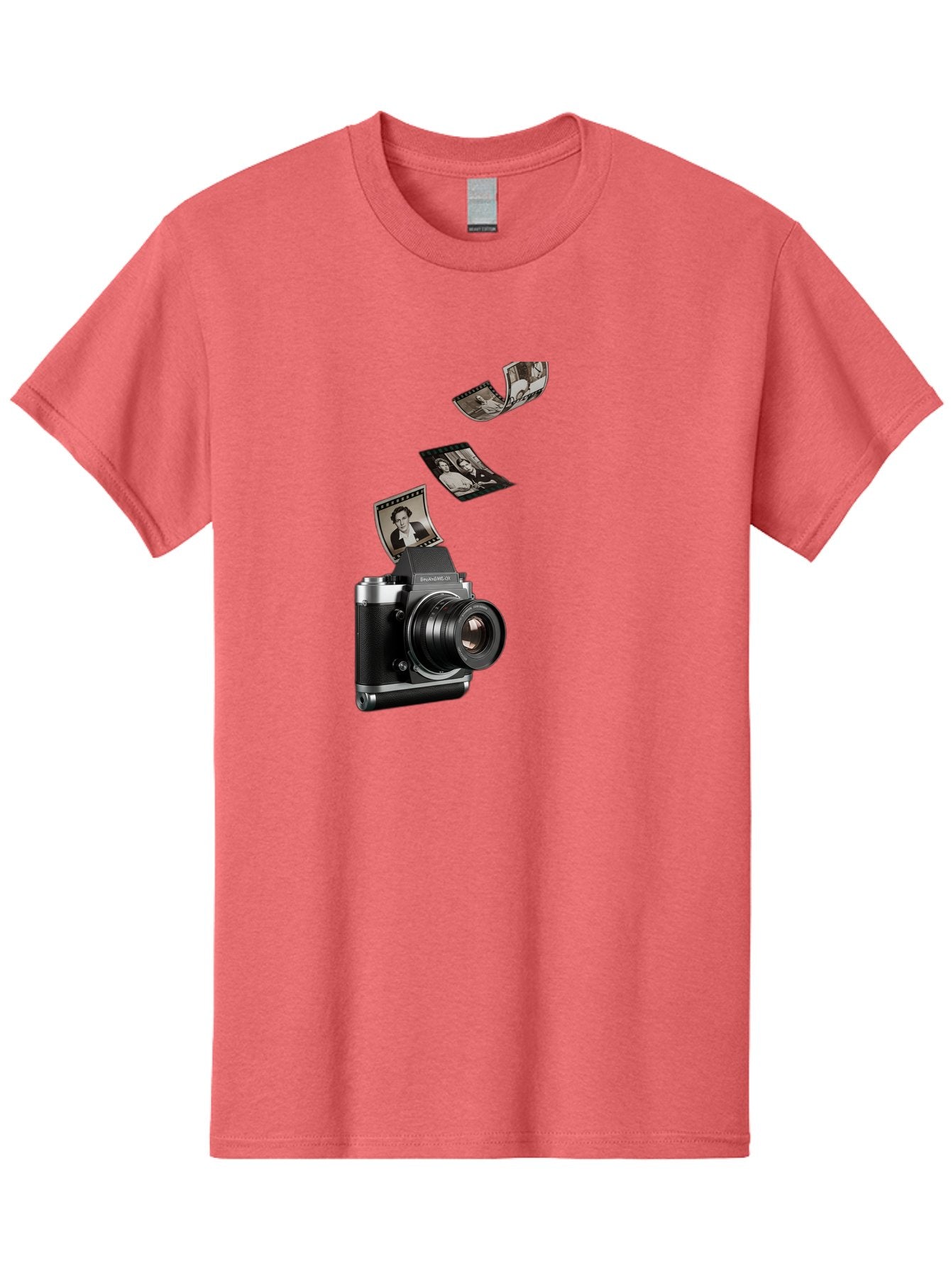Polaroid-Camera-10 Men'S Graphic Tee, 100% Cotton, Comfortable Casual Summer Wear, Machine Washable, Sharedigital Camera, Black And Silver Camera, Polaroid Photographs, Black And White Portraits, Instant Photography, Camera Technology, Bae681 8