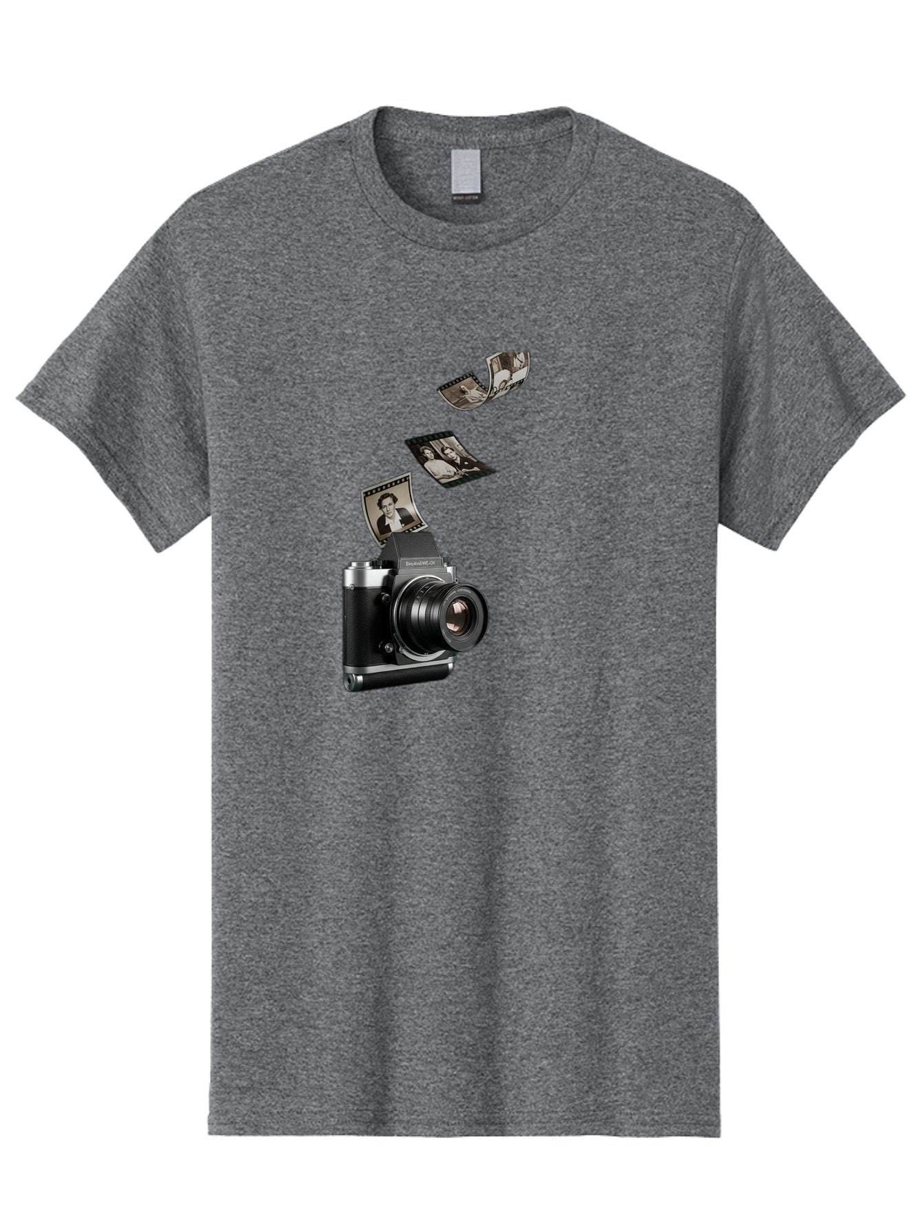 Polaroid-Camera-10 Men'S Graphic Tee, 100% Cotton, Comfortable Casual Summer Wear, Machine Washable, Sharedigital Camera, Black And Silver Camera, Polaroid Photographs, Black And White Portraits, Instant Photography, Camera Technology, Bae681 10