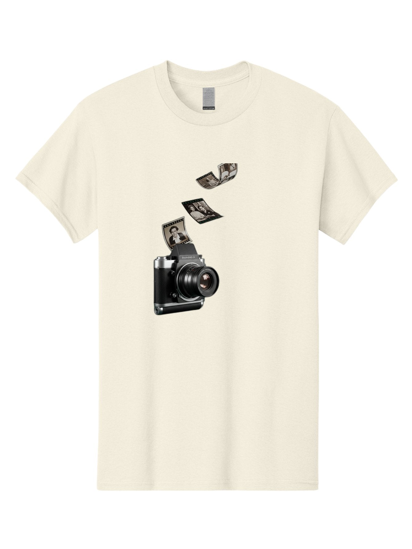 Polaroid-Camera-10 Men'S Graphic Tee, 100% Cotton, Comfortable Casual Summer Wear, Machine Washable, Sharedigital Camera, Black And Silver Camera, Polaroid Photographs, Black And White Portraits, Instant Photography, Camera Technology, Bae681