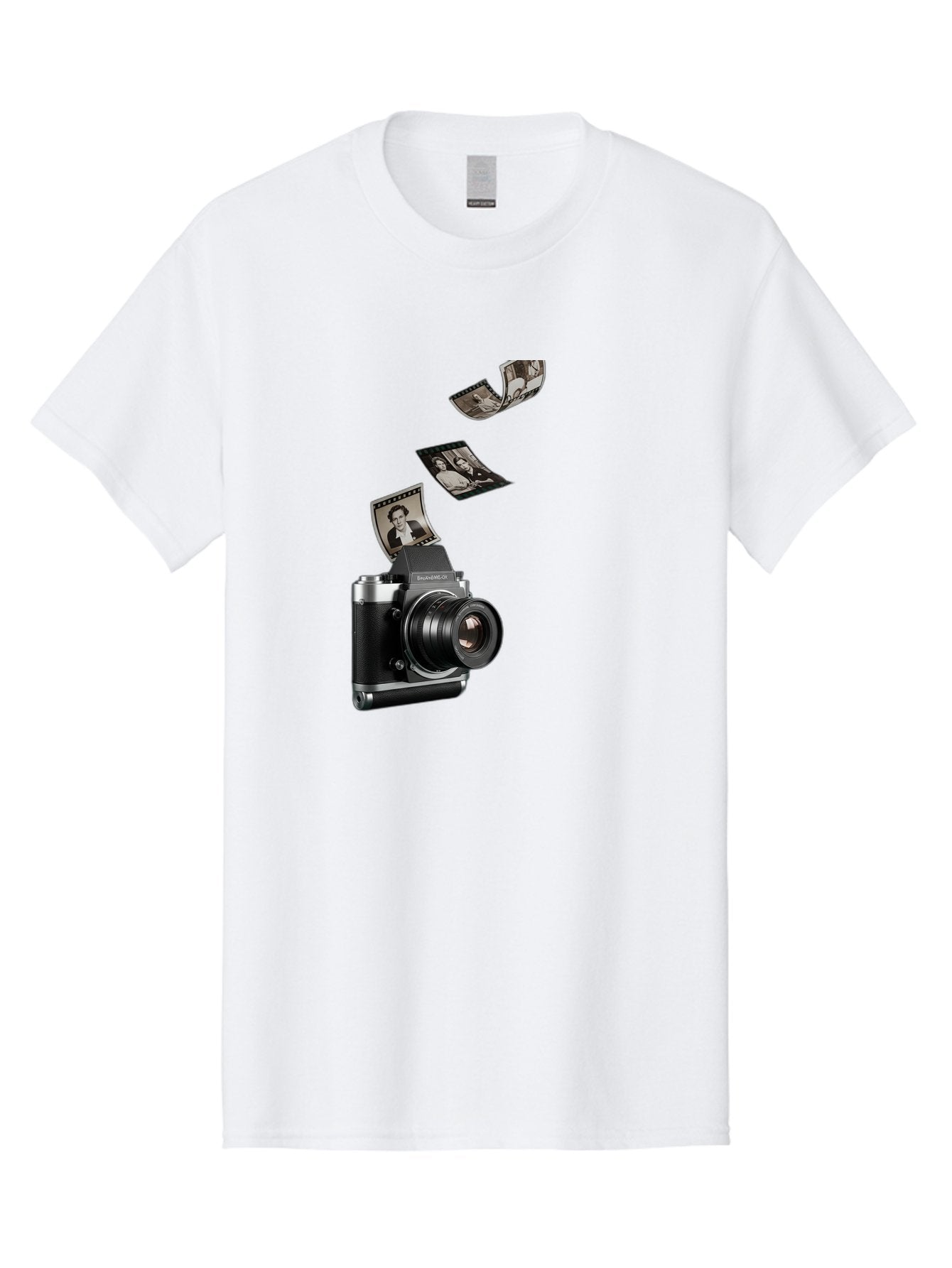 Polaroid-Camera-10 Men'S Graphic Tee, 100% Cotton, Comfortable Casual Summer Wear, Machine Washable, Sharedigital Camera, Black And Silver Camera, Polaroid Photographs, Black And White Portraits, Instant Photography, Camera Technology, Bae681 15