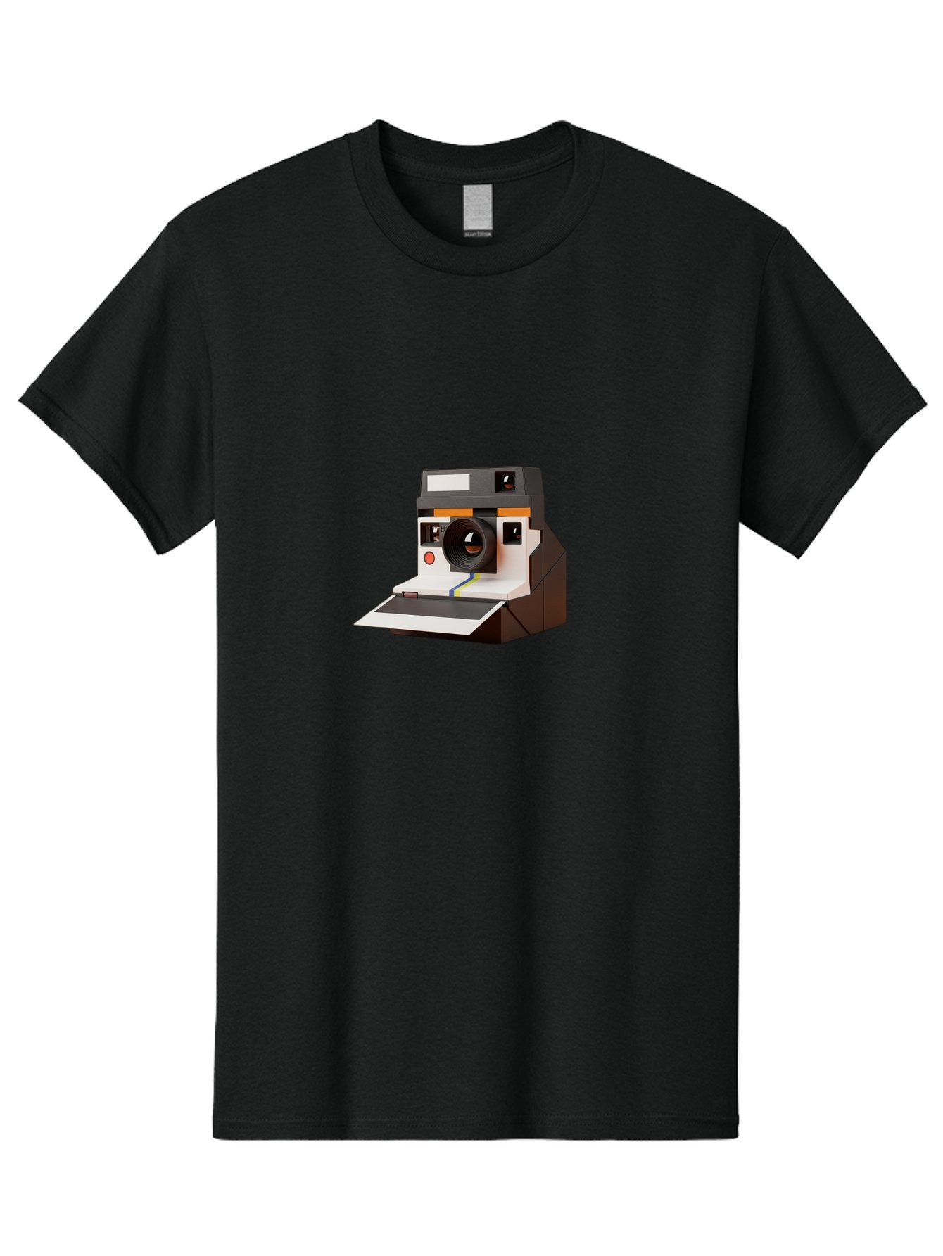 Polaroid-Camera-8 Men'S Graphic Tee, 100% Cotton, Comfortable Casual Summer Wear, Machine Washable, Vintage Camera, Instant Photography, Retro Technology, Analog Camera, Nostalgic Design, Photography Equipment, Classic Style Bae688 5