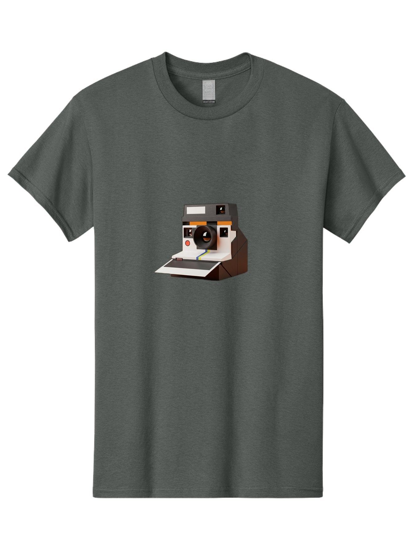 Polaroid-Camera-8 Men'S Graphic Tee, 100% Cotton, Comfortable Casual Summer Wear, Machine Washable, Vintage Camera, Instant Photography, Retro Technology, Analog Camera, Nostalgic Design, Photography Equipment, Classic Style Bae688 8