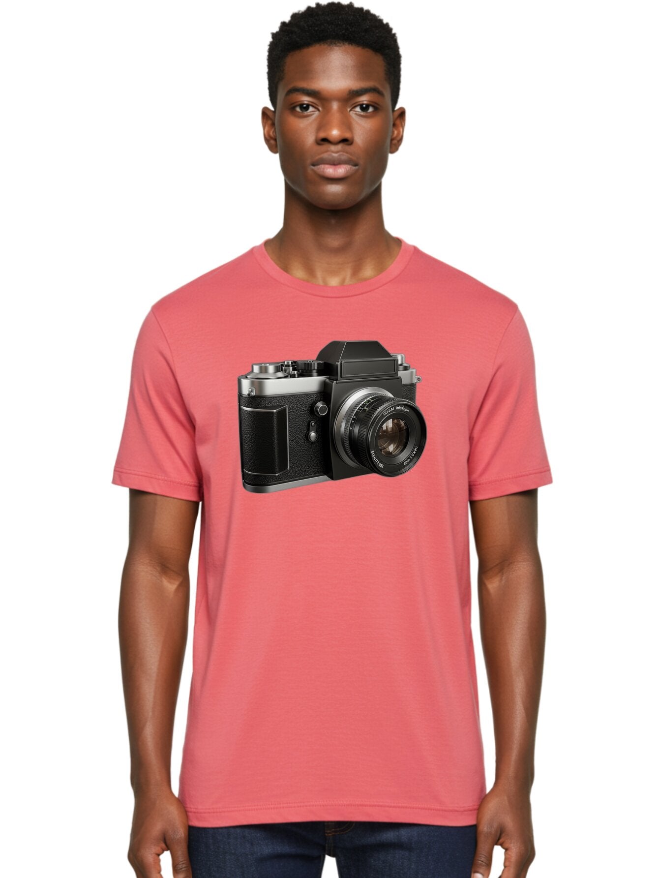 Praktica Men'S Graphic Tee, 100% Cotton, Comfortable Casual Summer Wear, Machine Washable, Vintage Camera, Photography Equipment, Classic Design, Black Camera Body, Lens Details, Optical Viewfinder, Shutter Release, Photography Gear, Bae692 17