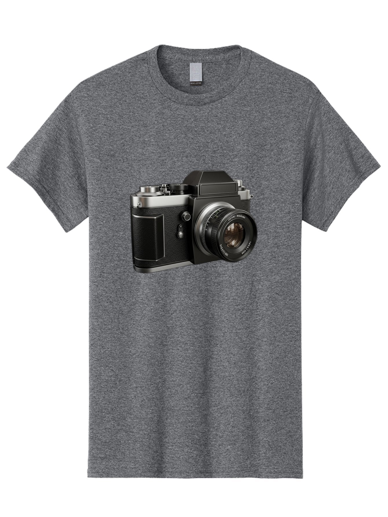Praktica Men'S Graphic Tee, 100% Cotton, Comfortable Casual Summer Wear, Machine Washable, Vintage Camera, Photography Equipment, Classic Design, Black Camera Body, Lens Details, Optical Viewfinder, Shutter Release, Photography Gear, Bae692 14