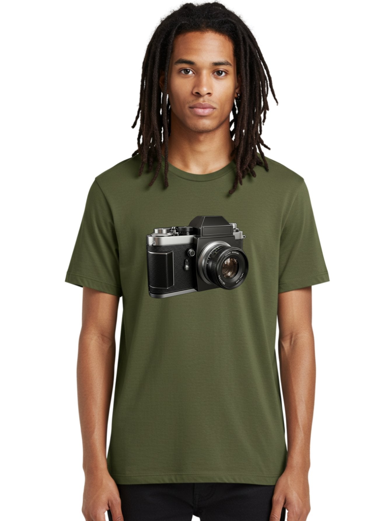 Praktica Men'S Graphic Tee, 100% Cotton, Comfortable Casual Summer Wear, Machine Washable, Vintage Camera, Photography Equipment, Classic Design, Black Camera Body, Lens Details, Optical Viewfinder, Shutter Release, Photography Gear, Bae692 19