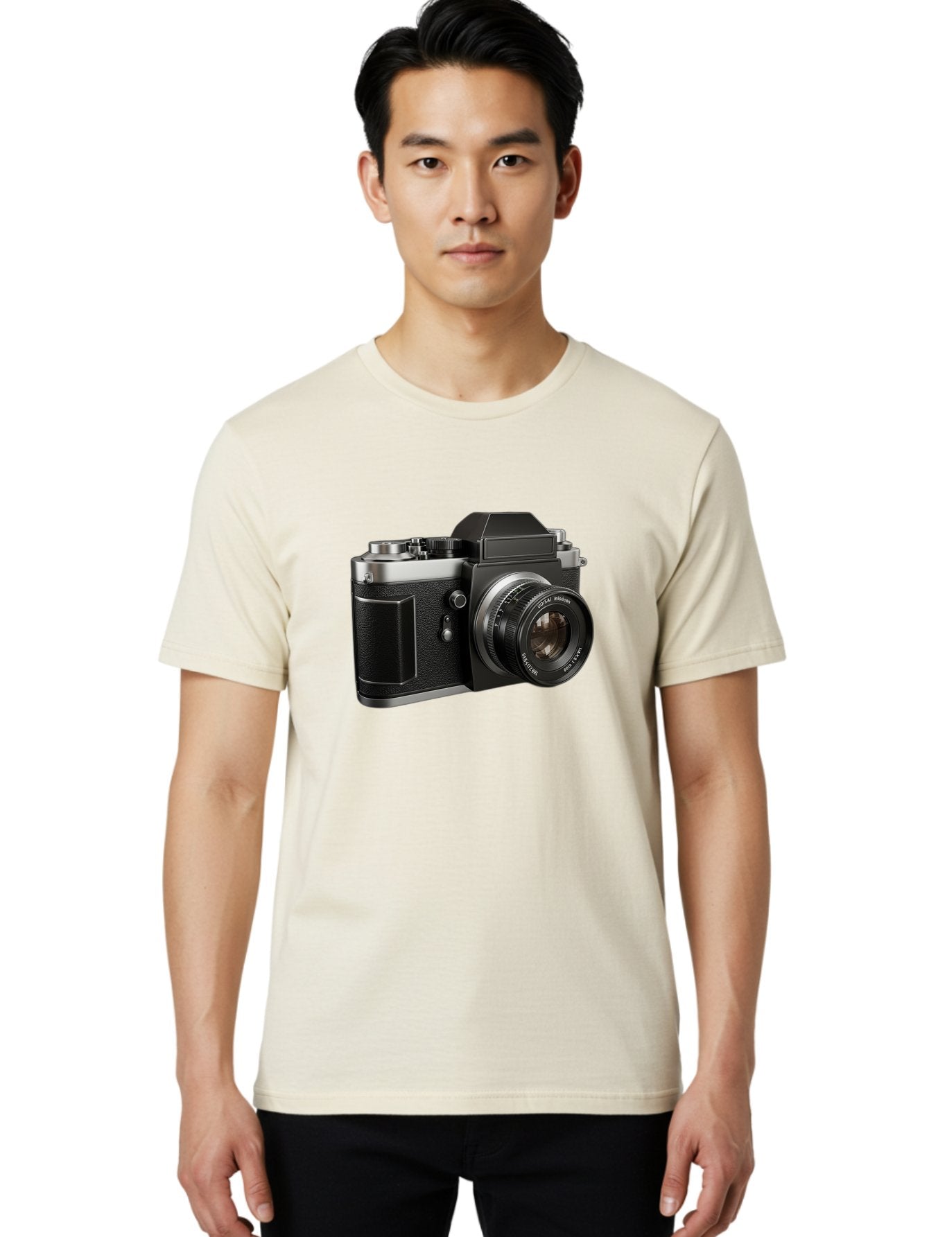 Praktica Men'S Graphic Tee, 100% Cotton, Comfortable Casual Summer Wear, Machine Washable, Vintage Camera, Photography Equipment, Classic Design, Black Camera Body, Lens Details, Optical Viewfinder, Shutter Release, Photography Gear, Bae692 27