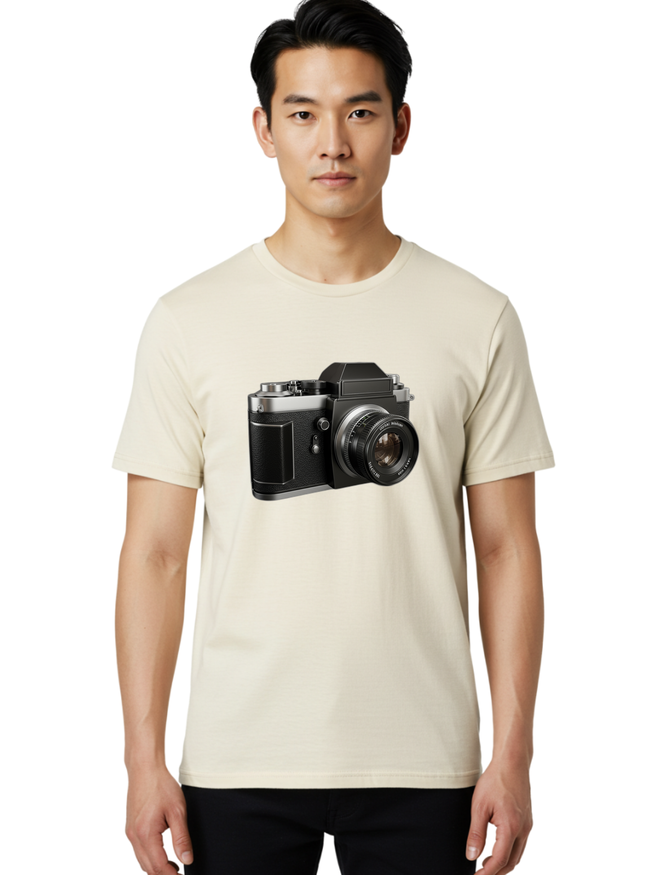Praktica Men'S Graphic Tee, 100% Cotton, Comfortable Casual Summer Wear, Machine Washable, Vintage Camera, Photography Equipment, Classic Design, Black Camera Body, Lens Details, Optical Viewfinder, Shutter Release, Photography Gear, Bae692 19