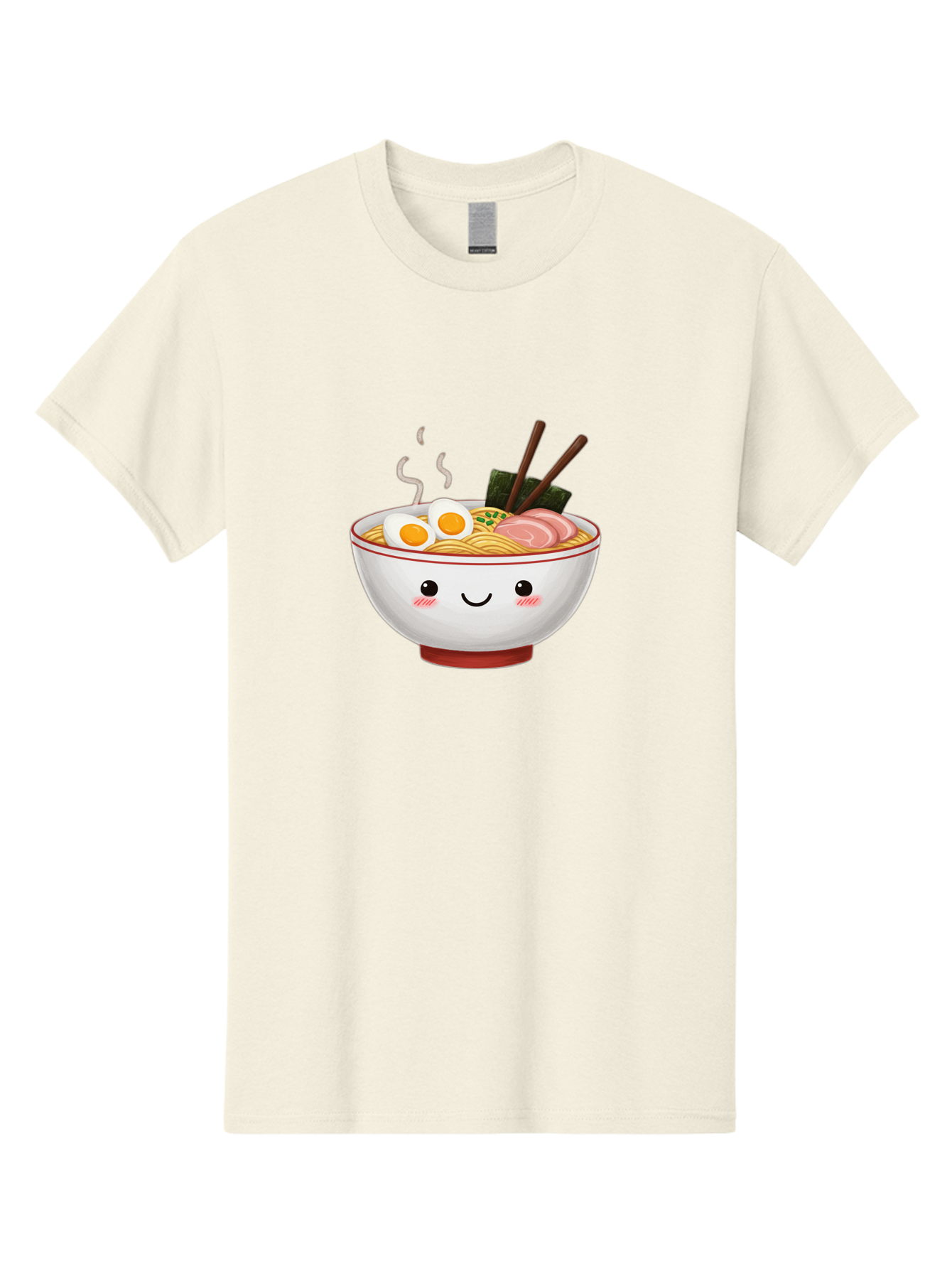 Ramen-2 Men'S Graphic Tee, 100% Cotton, Comfortable Casual Summer Wear, Machine Washable, Steaming Hot Ramen, Cartoon Bowl, Noodles, Eggs, Meat Slices, Seaweed, Chopsticks, Adorable, Kawaii, Japanese Cuisine, Foodie Art, Cute Character Bae699 11