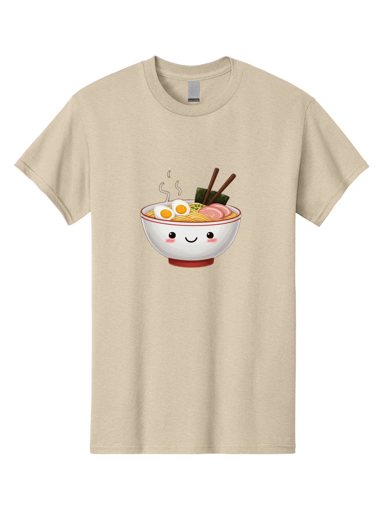 Ramen-2 Men'S Graphic Tee, 100% Cotton, Comfortable Casual Summer Wear, Machine Washable, Steaming Hot Ramen, Cartoon Bowl, Noodles, Eggs, Meat Slices, Seaweed, Chopsticks, Adorable, Kawaii, Japanese Cuisine, Foodie Art, Cute Character Bae699 14