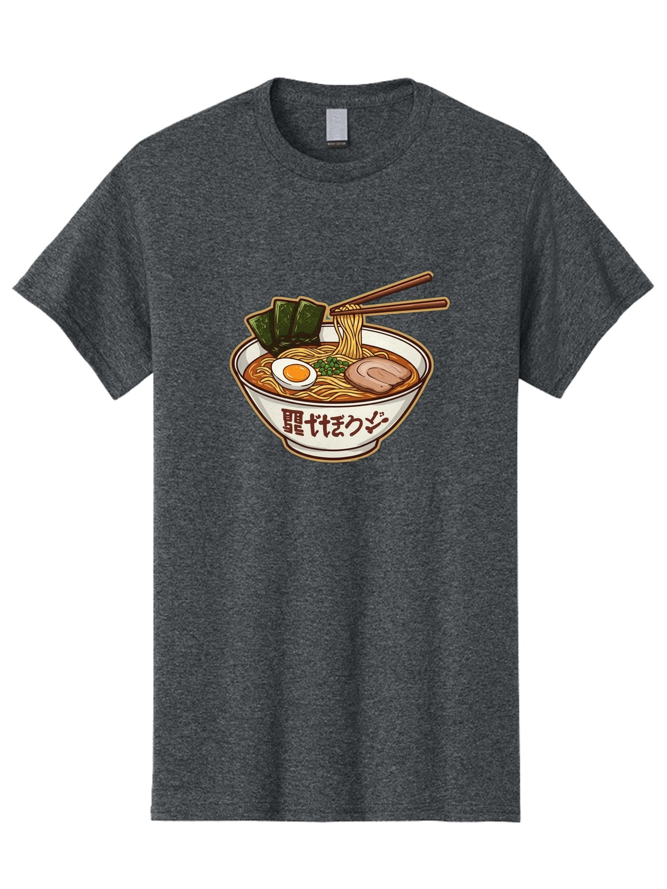 Ramen-5 Men'S Graphic Tee, 100% Cotton, Comfortable Casual Summer Wear, Machine Washable, Japanese Ramen, Savory Noodle Soup, Pork Slice, Soft-Boiled Egg, Green Onions, Seaweed, Chopsticks, Asian Cuisine, Comfort Food, Delicious Meal Bae702 10
