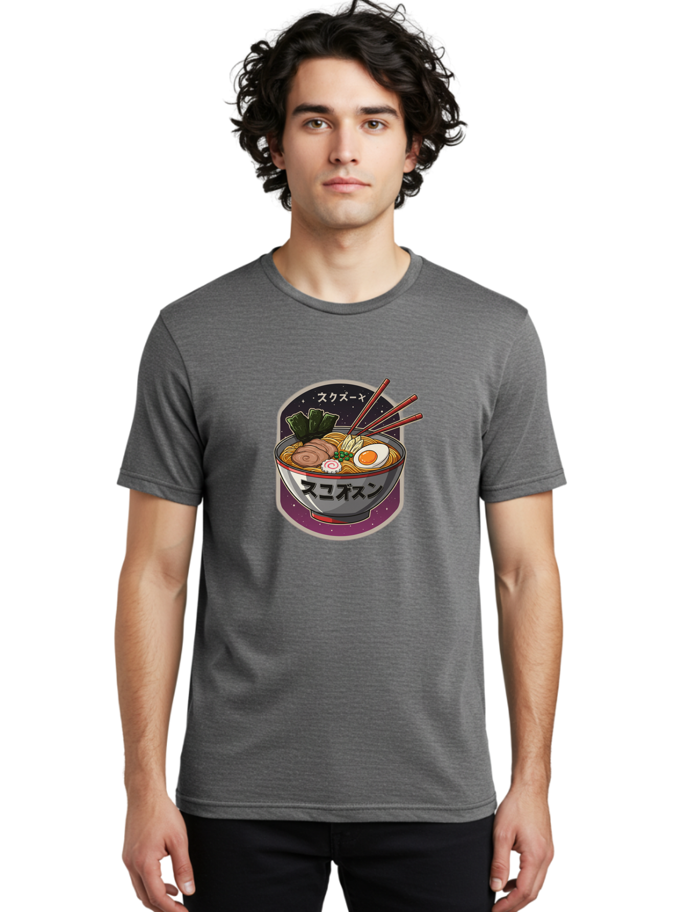 Ramen-6 Men'S Graphic Tee, 100% Cotton, Comfortable Casual Summer Wear, Machine Washable, Steaming Bowl Of Ramen, Noodles, Sliced Pork, Boiled Egg, Green Onions, Seaweed, Chopsticks, Japanese Cuisine, Asian Food, Comfort Meal, Savory Flavors, Bae703 25