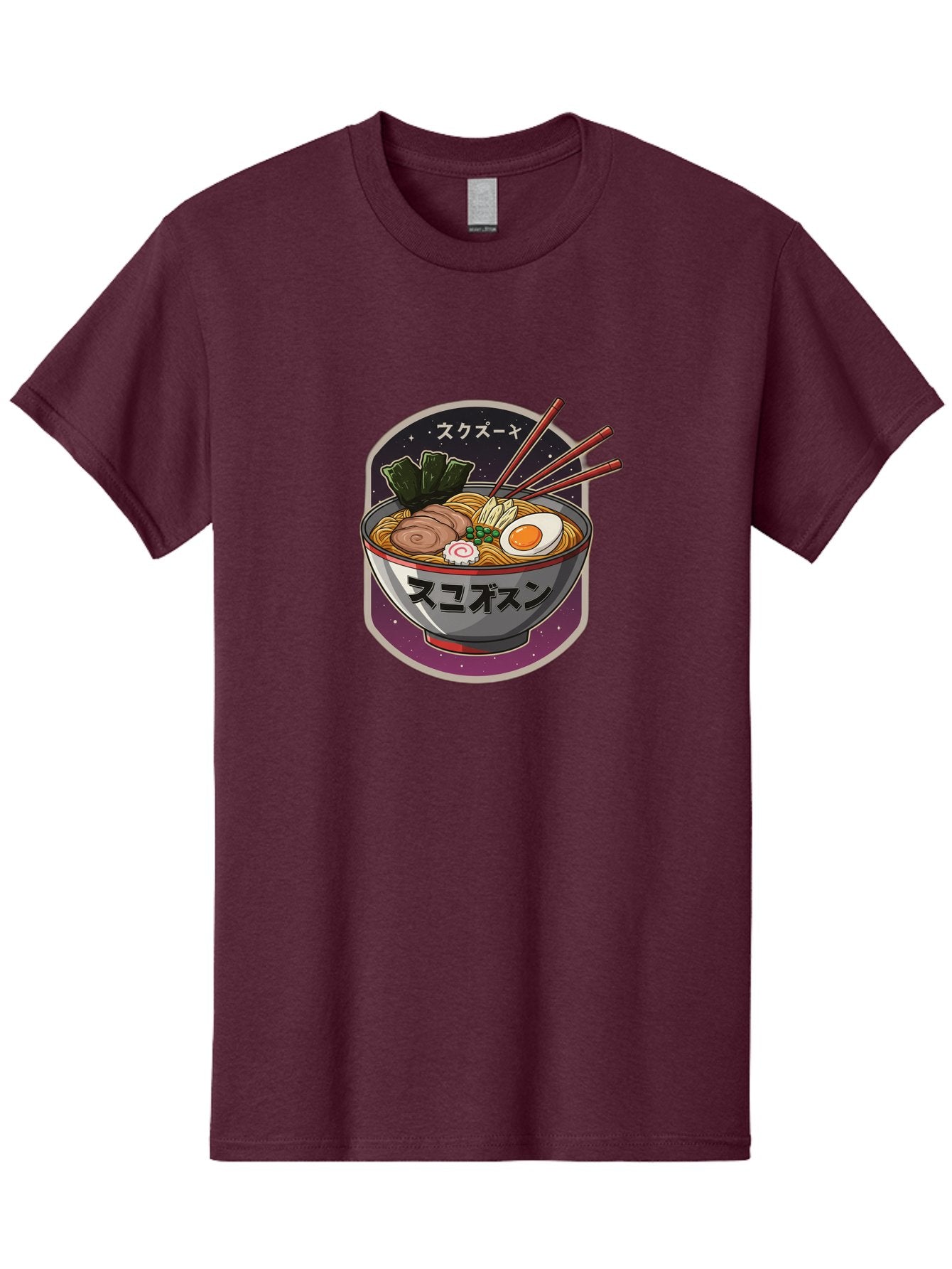 Ramen-6 Men'S Graphic Tee, 100% Cotton, Comfortable Casual Summer Wear, Machine Washable, Steaming Bowl Of Ramen, Noodles, Sliced Pork, Boiled Egg, Green Onions, Seaweed, Chopsticks, Japanese Cuisine, Asian Food, Comfort Meal, Savory Flavors, Bae703