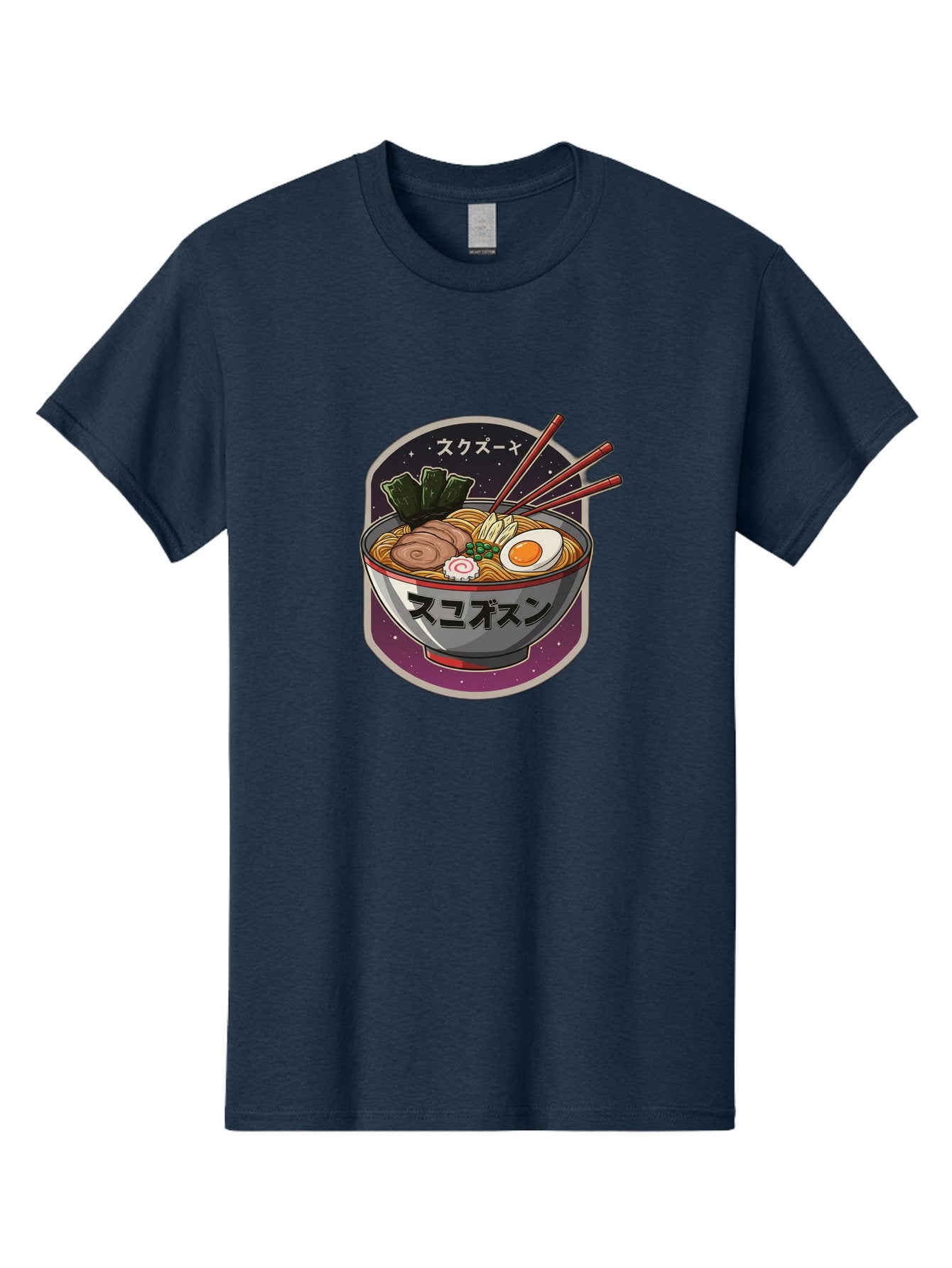 Ramen-6 Men'S Graphic Tee, 100% Cotton, Comfortable Casual Summer Wear, Machine Washable, Steaming Bowl Of Ramen, Noodles, Sliced Pork, Boiled Egg, Green Onions, Seaweed, Chopsticks, Japanese Cuisine, Asian Food, Comfort Meal, Savory Flavors, Bae703 5